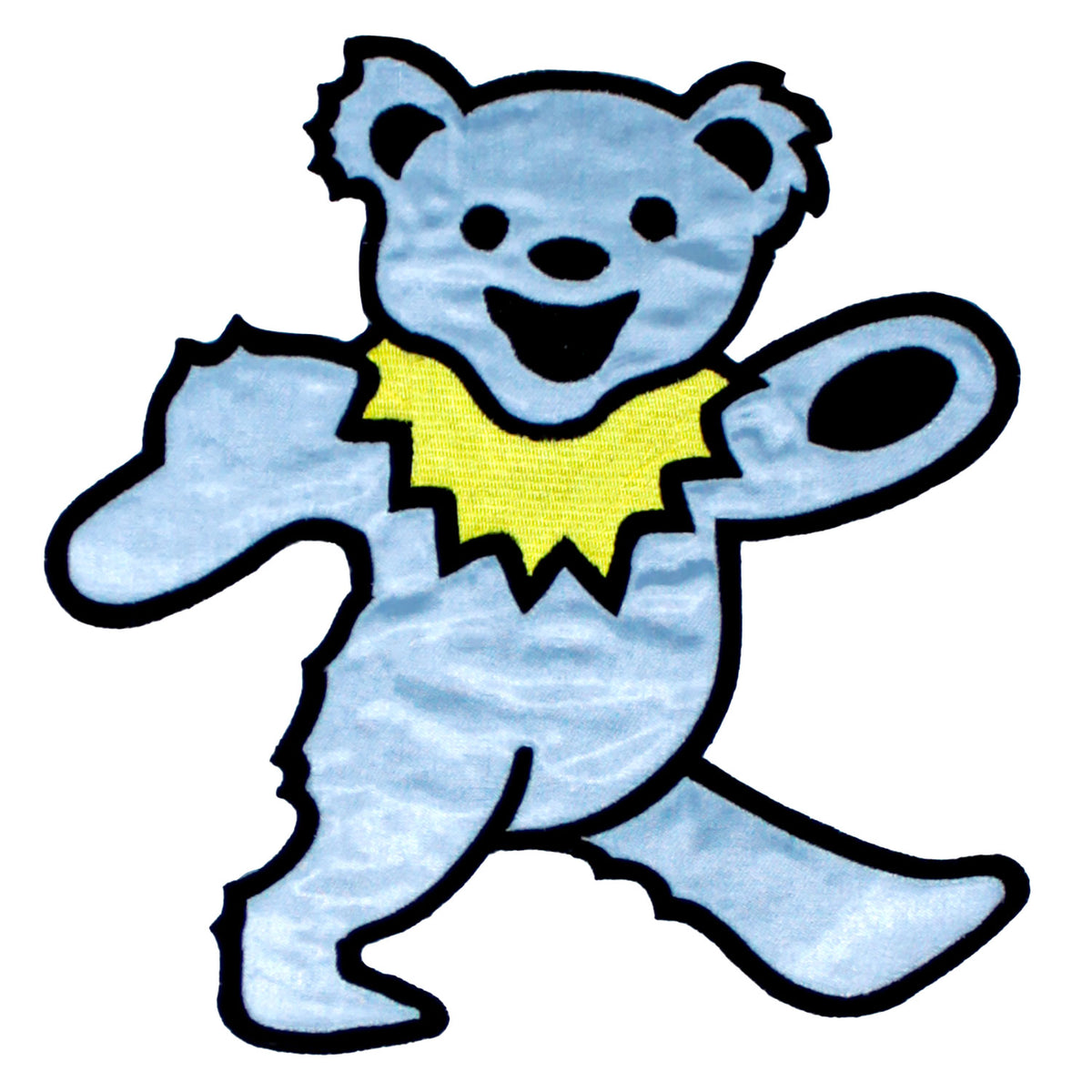 Grateful Dead Light Blue Dancing Bear Back Patch Front