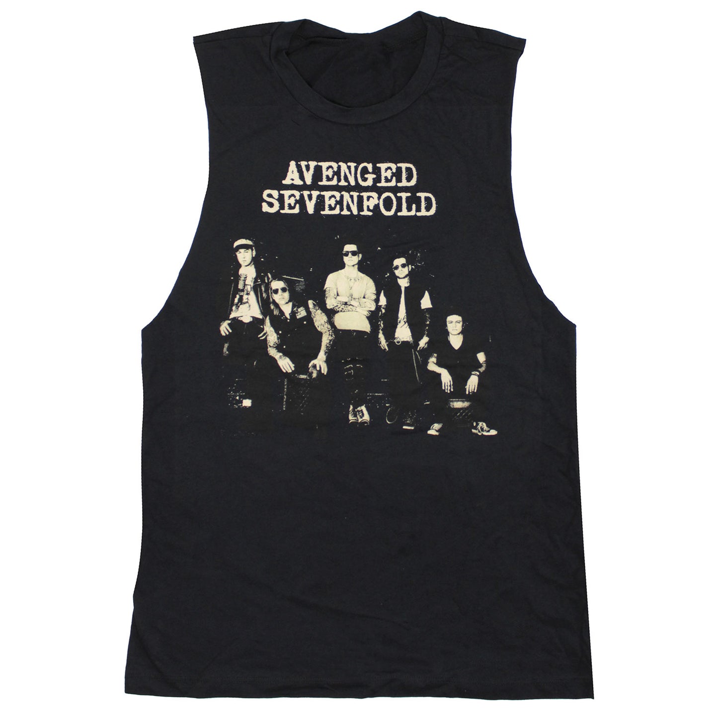 Avenged Sevenfold Group Photo Mens Tank Front