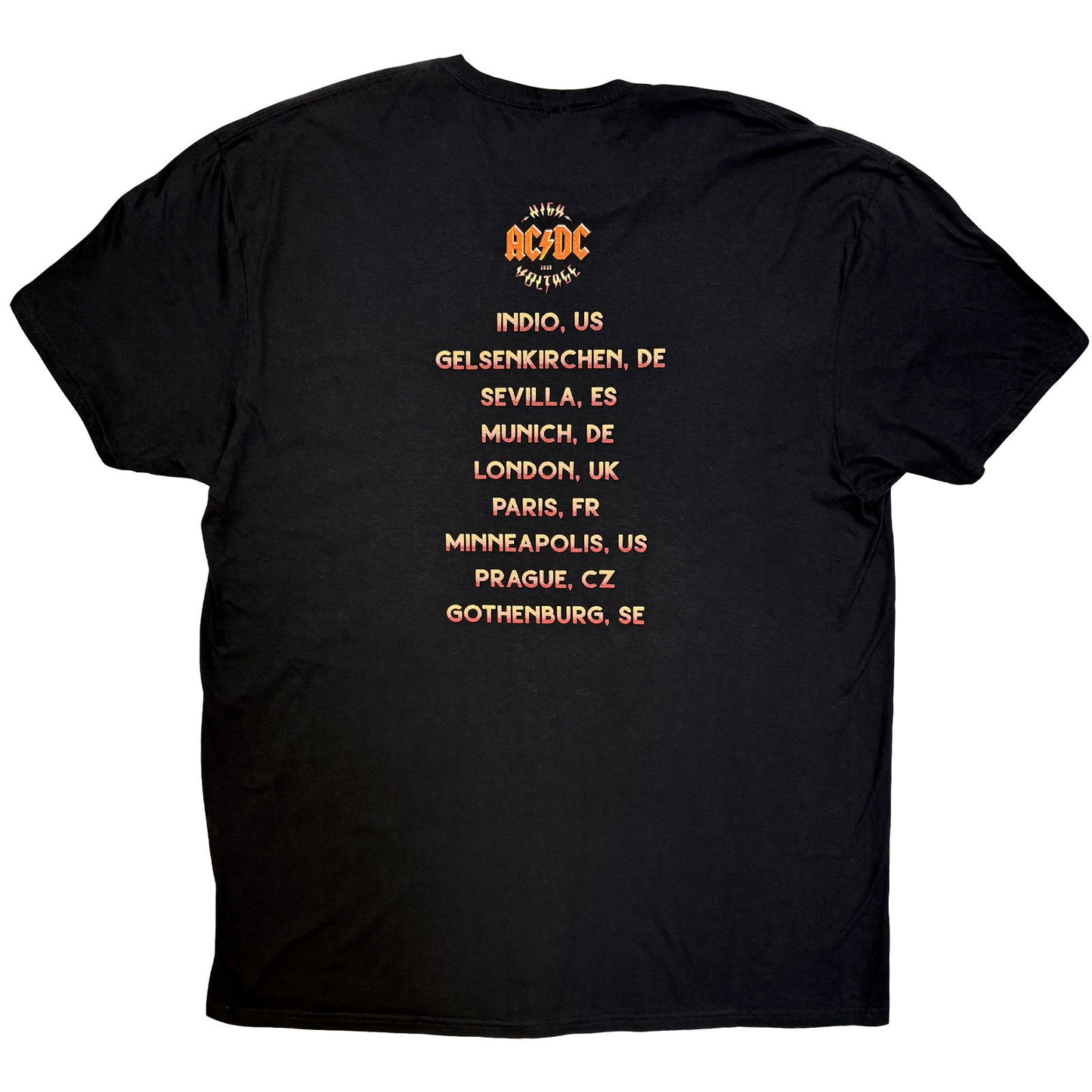 AC/DC High Voltage World Tour '25 T-shirt