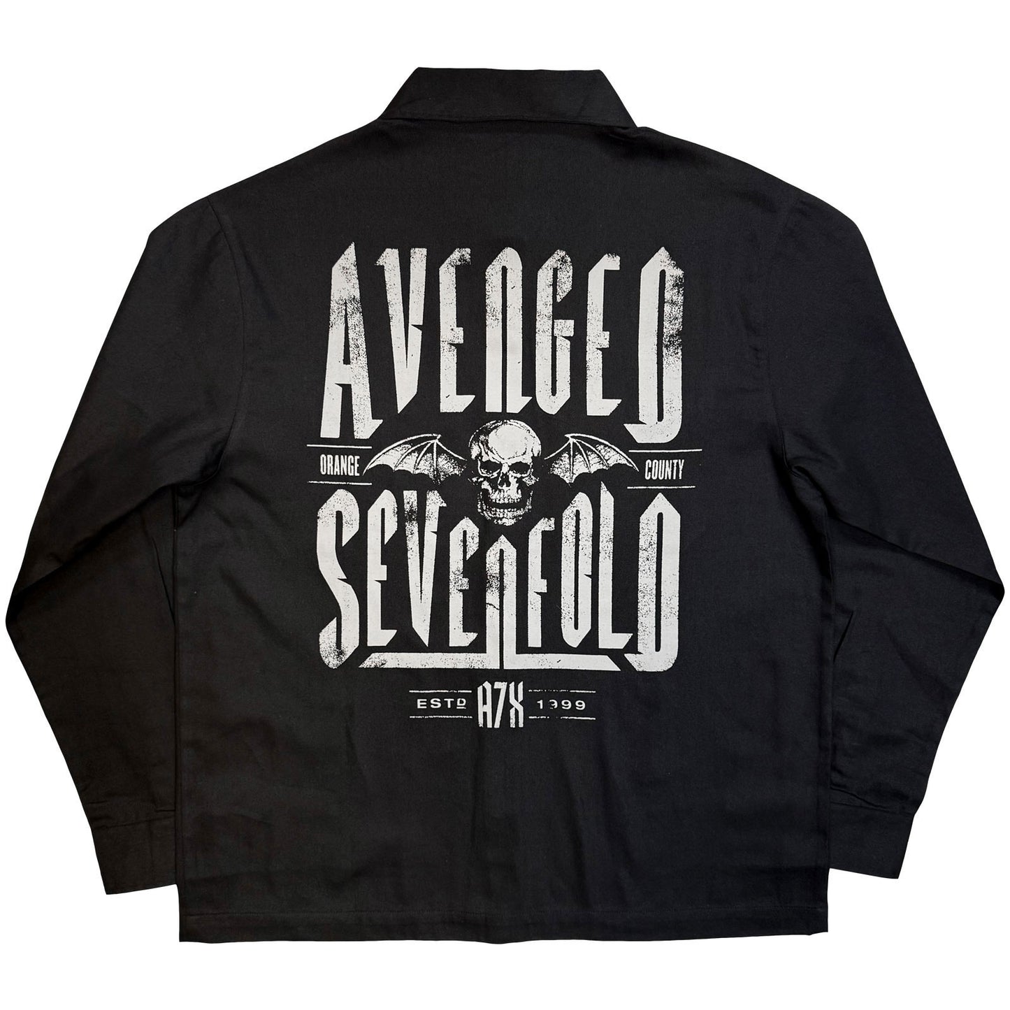 Avenged Sevenfold Est. 1999 Dress Shirt Back