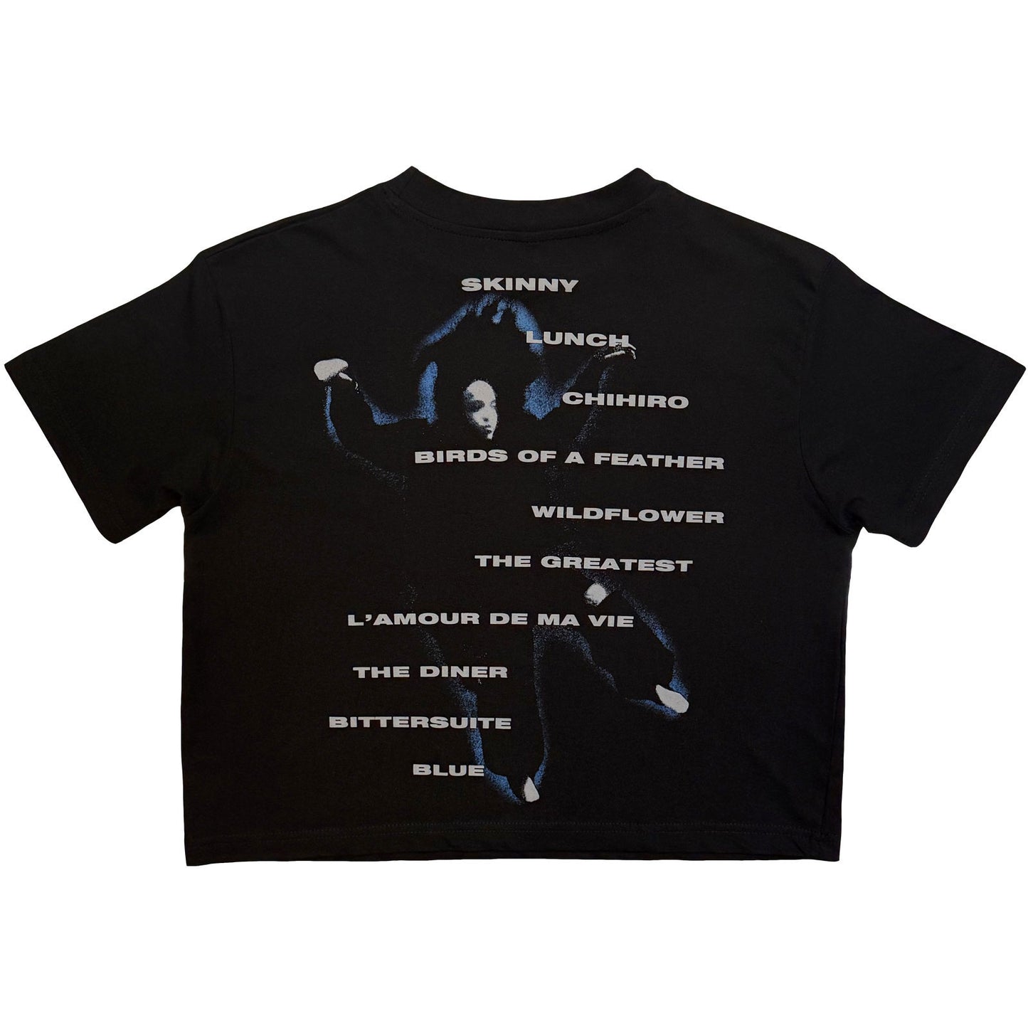 Billie Eilish Hmhas Tracklist Crop Top Girls Jr Back