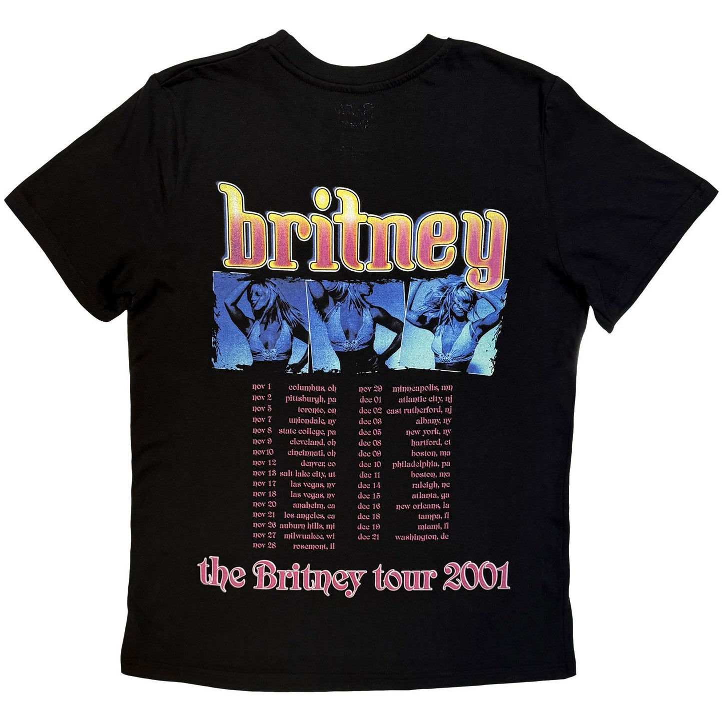 Britney Spears Britney Tour Junior Top Back