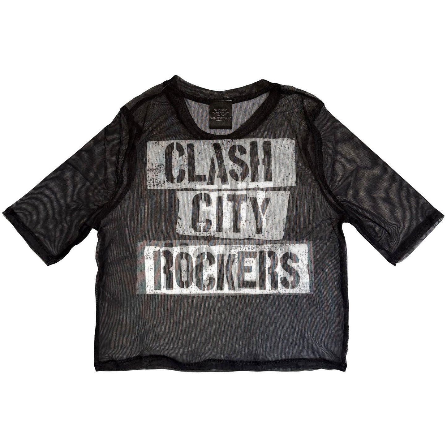 Clash City Rockers Mesh Crop Top Girls Jr Back