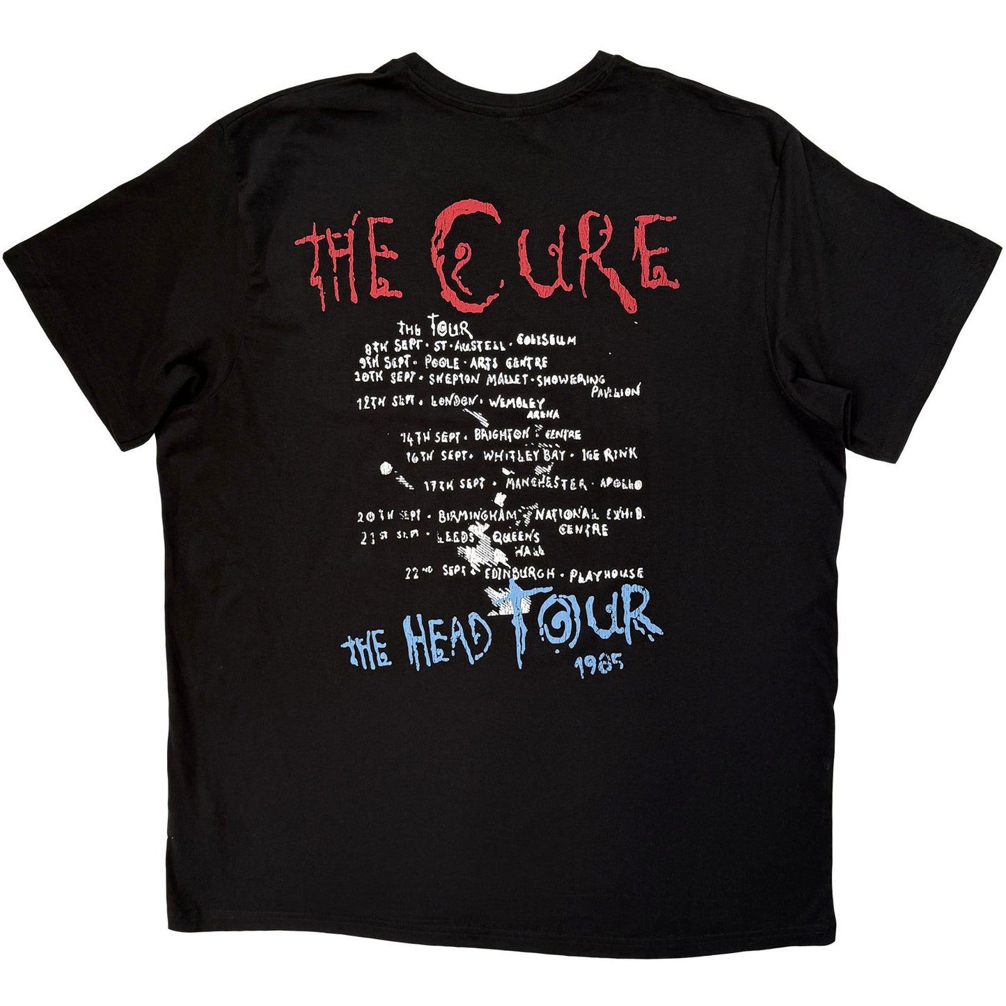 Cure The Head Tour '85 Carbon T-shirt Back