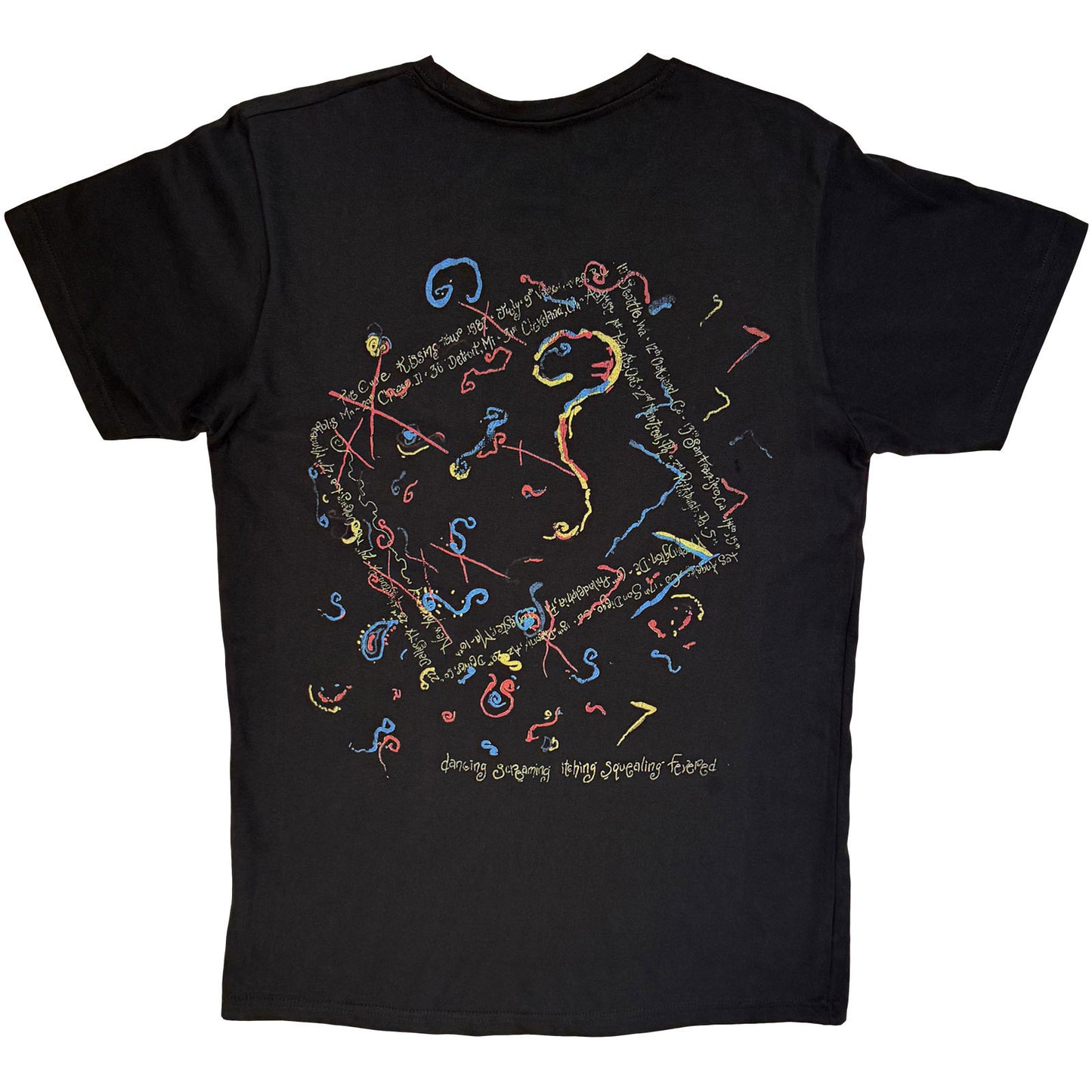 Cure Kiss Me Vintage Carbon T-shirt Back