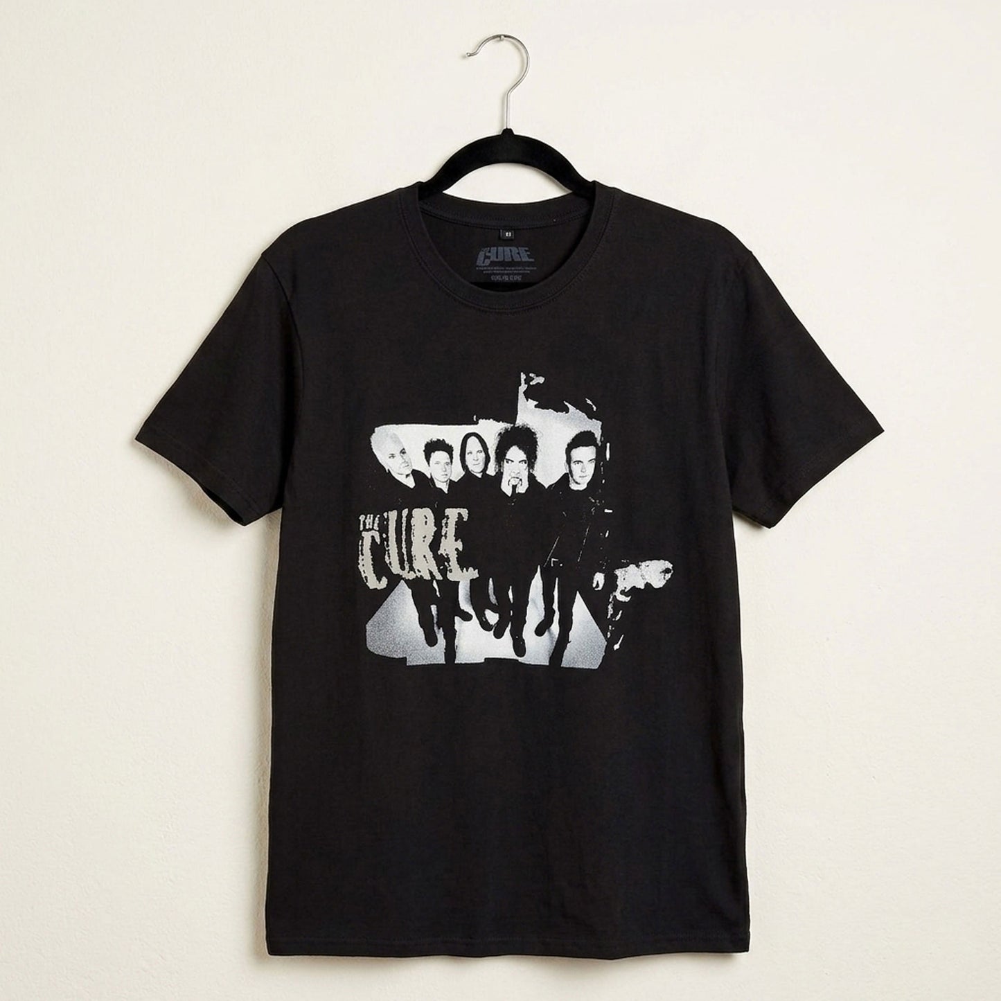Cure 40 Years Band Photo Carbon T-shirt Back
