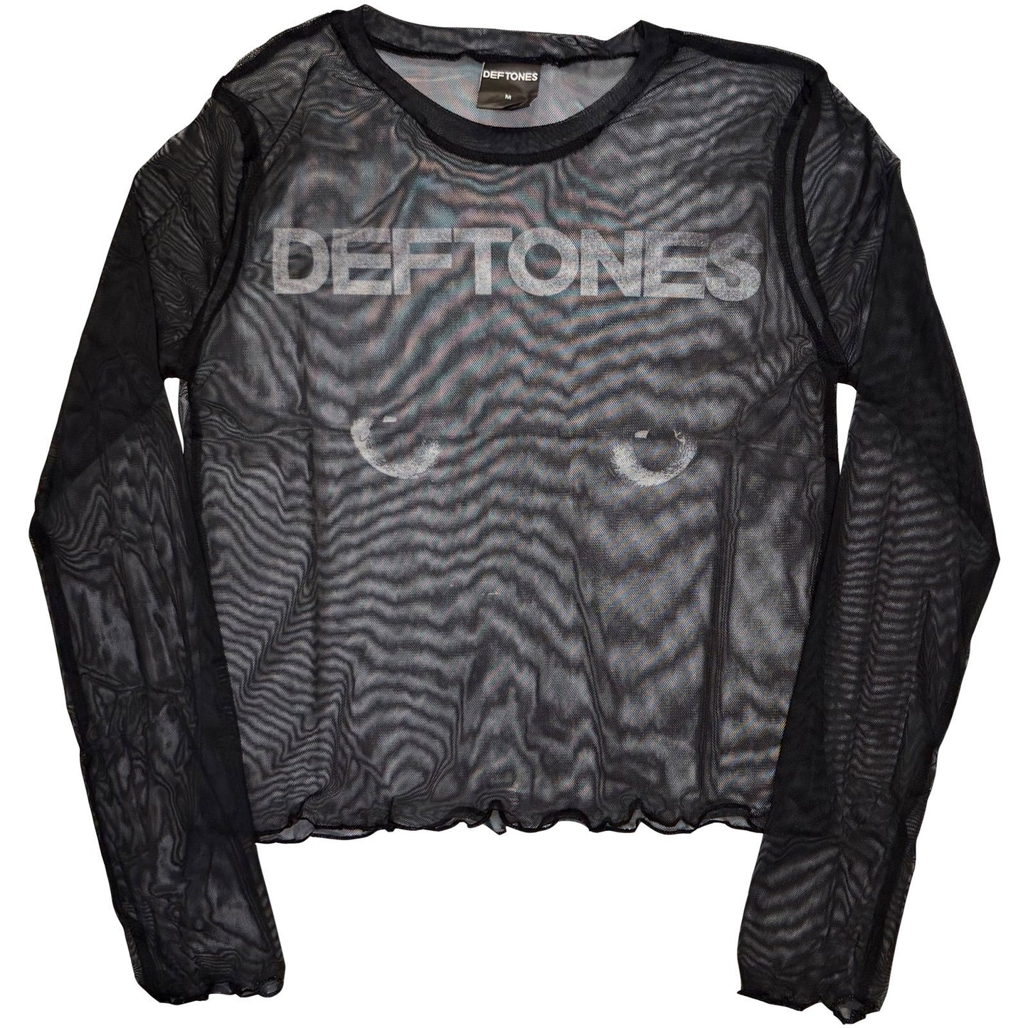 Deftones Sphynx Mesh Crop Top Girls Jr Front