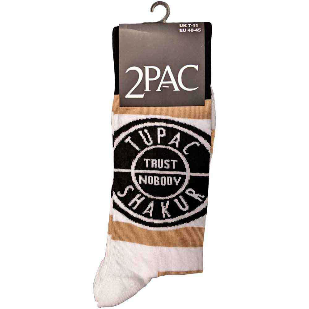 Tupac Trust Nobody (US Men's Shoe Size 8-12) Socks Alt 2