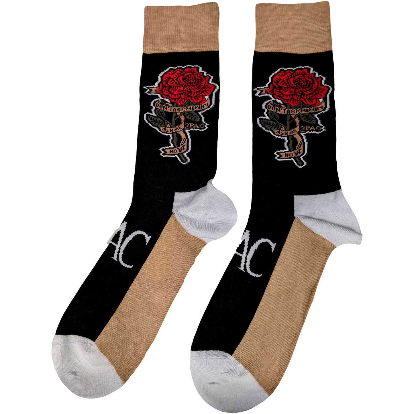 Tupac Thug Life (US Men's Shoe Size 8-12) Socks Back
