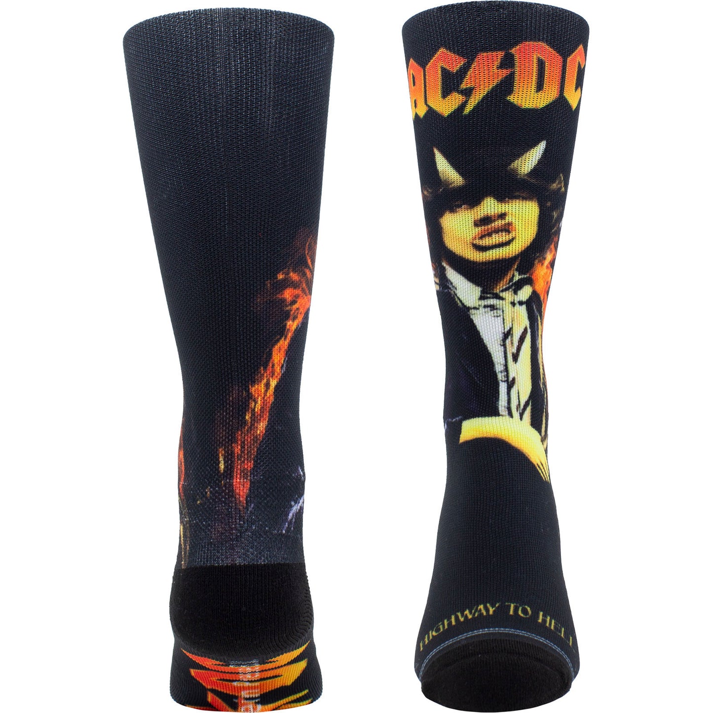AC/DC Highway To Hell Sublimation (US Men's Shoe Size 8-12) Socks Front
