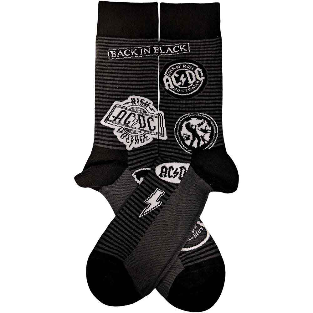 AC/DC Icons (US Women's Shoe Size 6-9) Socks Back