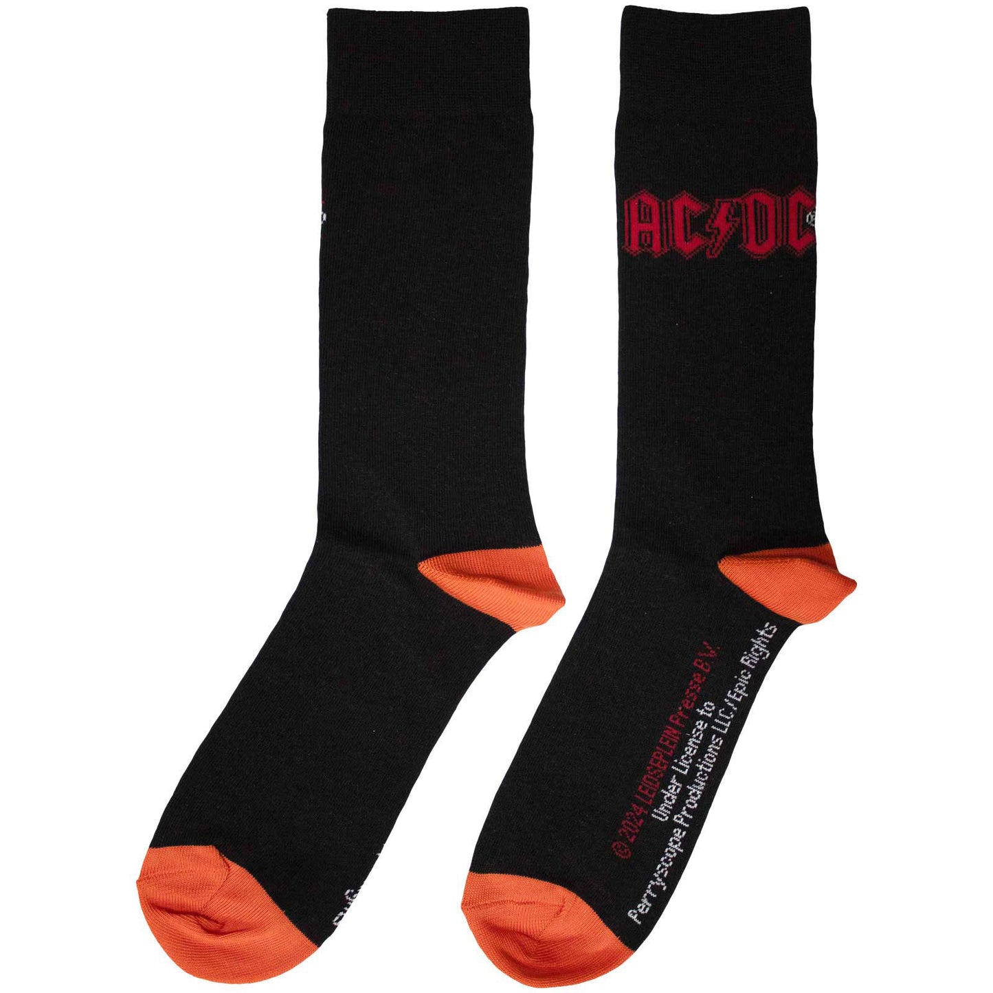 AC/DC Red Logo (US Men's Shoe Size 8-12) Socks Alt 2