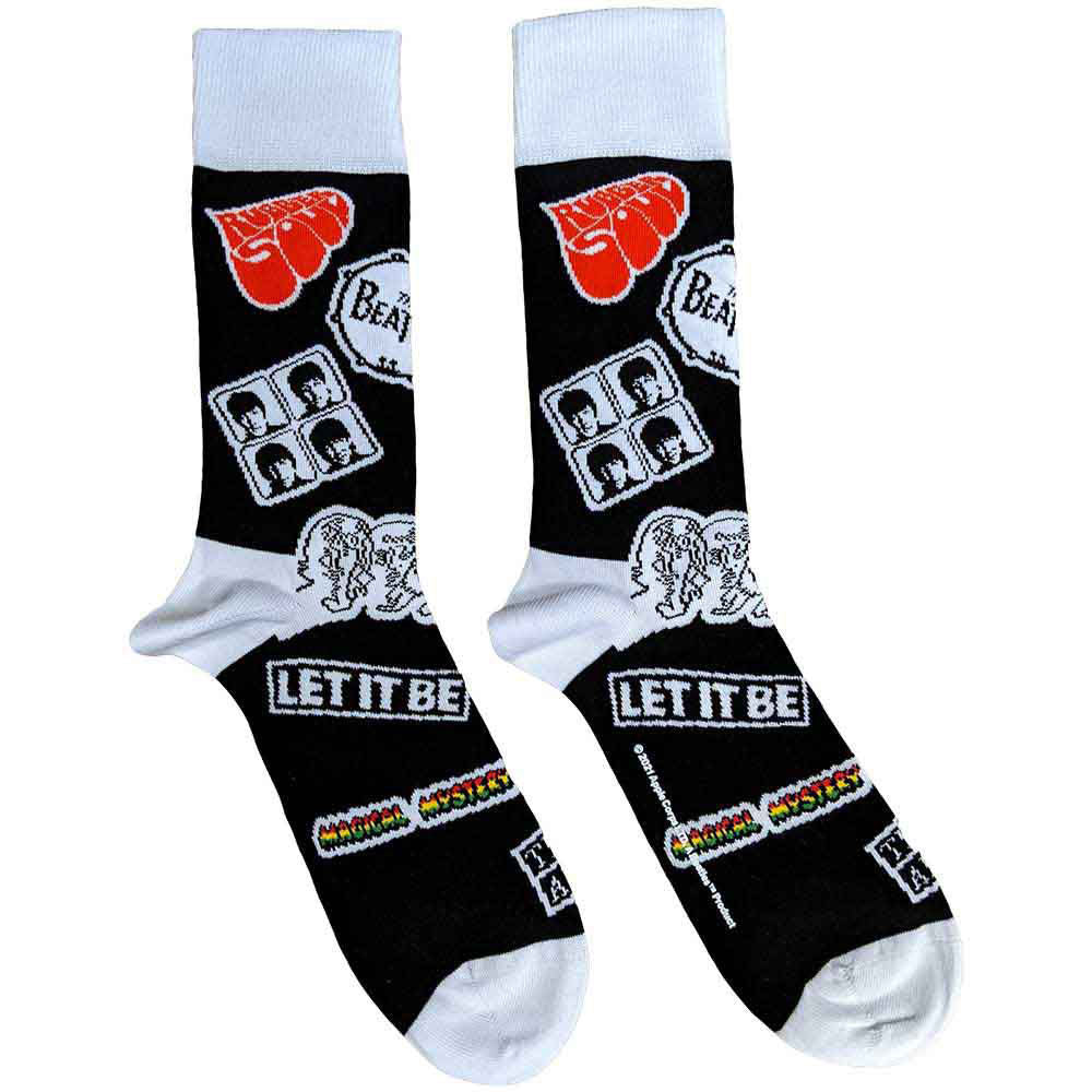 Beatles Icons (US Women's Shoe Size 6-9) Socks Front