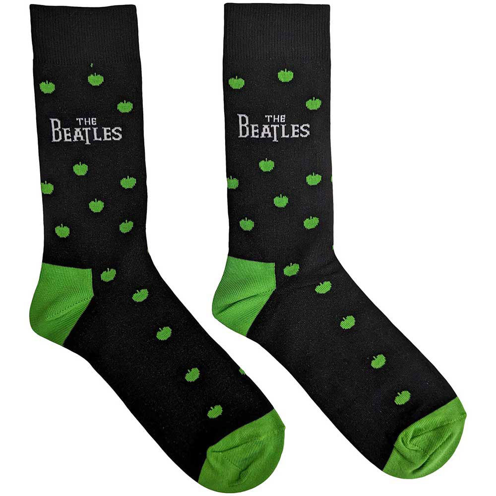 Beatles Drop T & Apples (US Men's Shoe Size 8-12) Socks Front