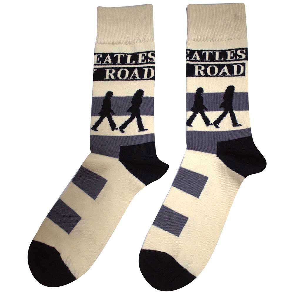 Beatles Abbey Road Crossing (US Women's Shoe Size 6-9) Socks Back