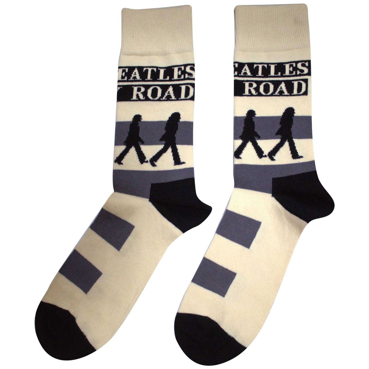 Beatles Abbey Road Crossing (US Men's Shoe Size 8-12) Socks Back