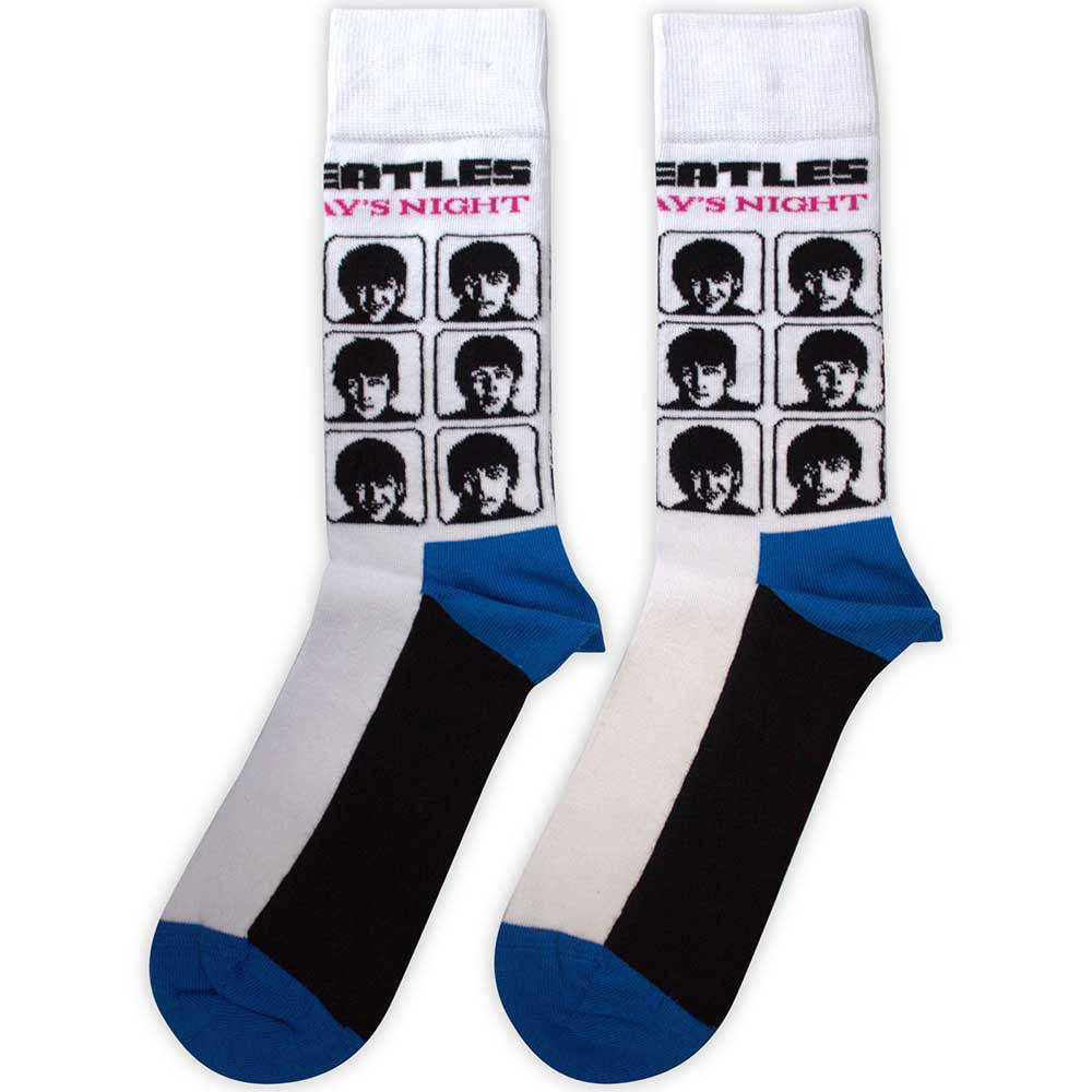 Beatles A Hard Day's Night Album (US Women's Shoe Size 6-9) Socks Back