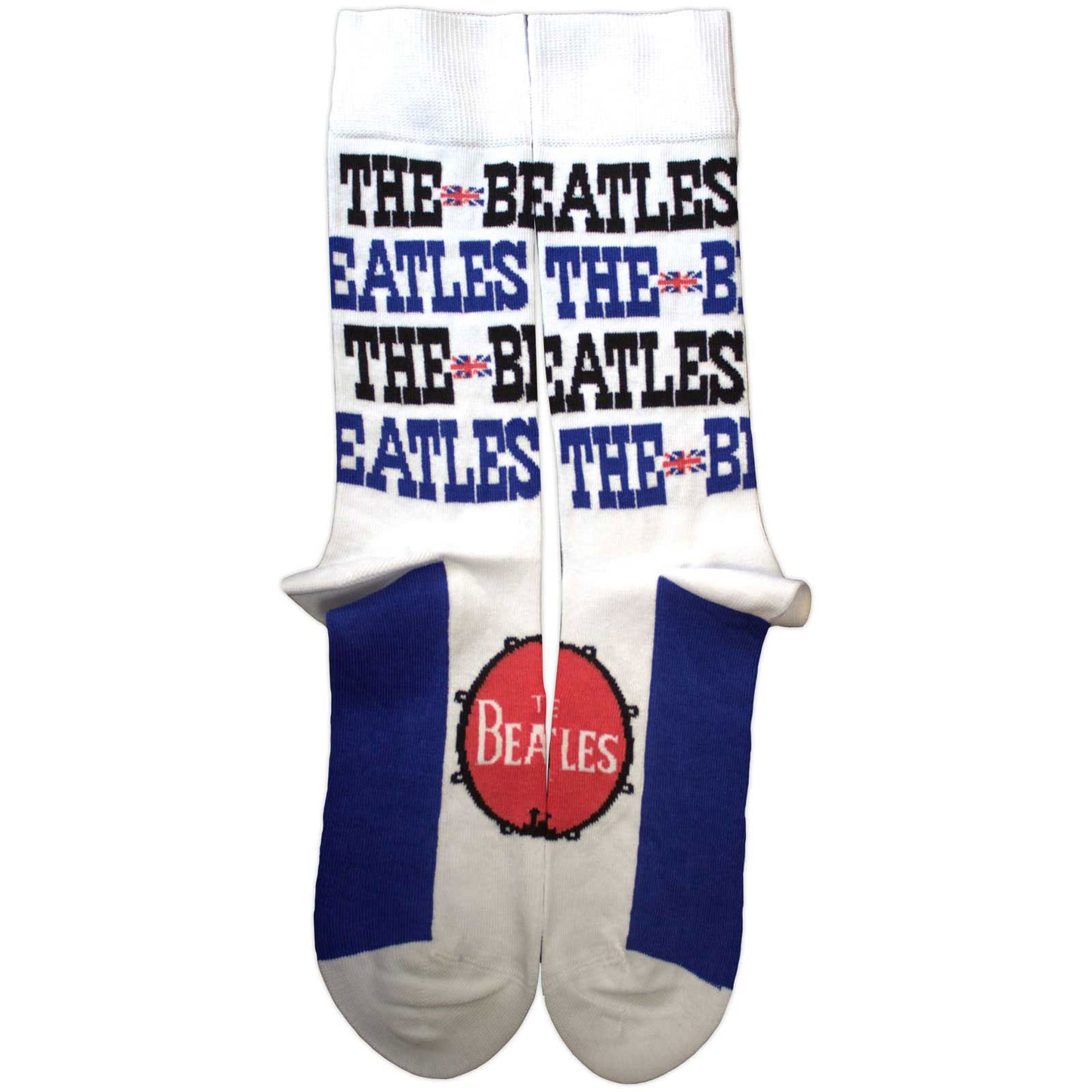 Beatles Budokan Poster & Drum Logo (US Men's Shoe Size 8-12) Socks Back