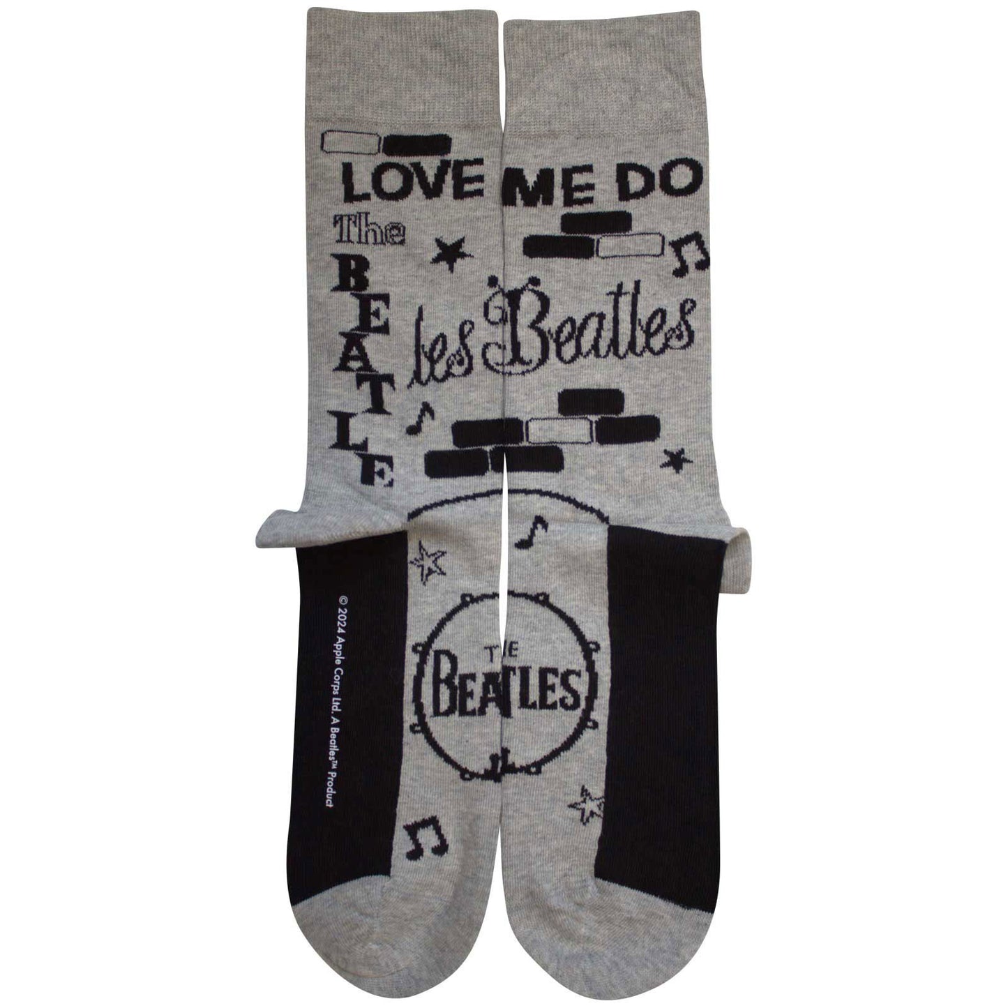 Beatles Cavern (US Men's Shoe Size 8-12) Socks Back