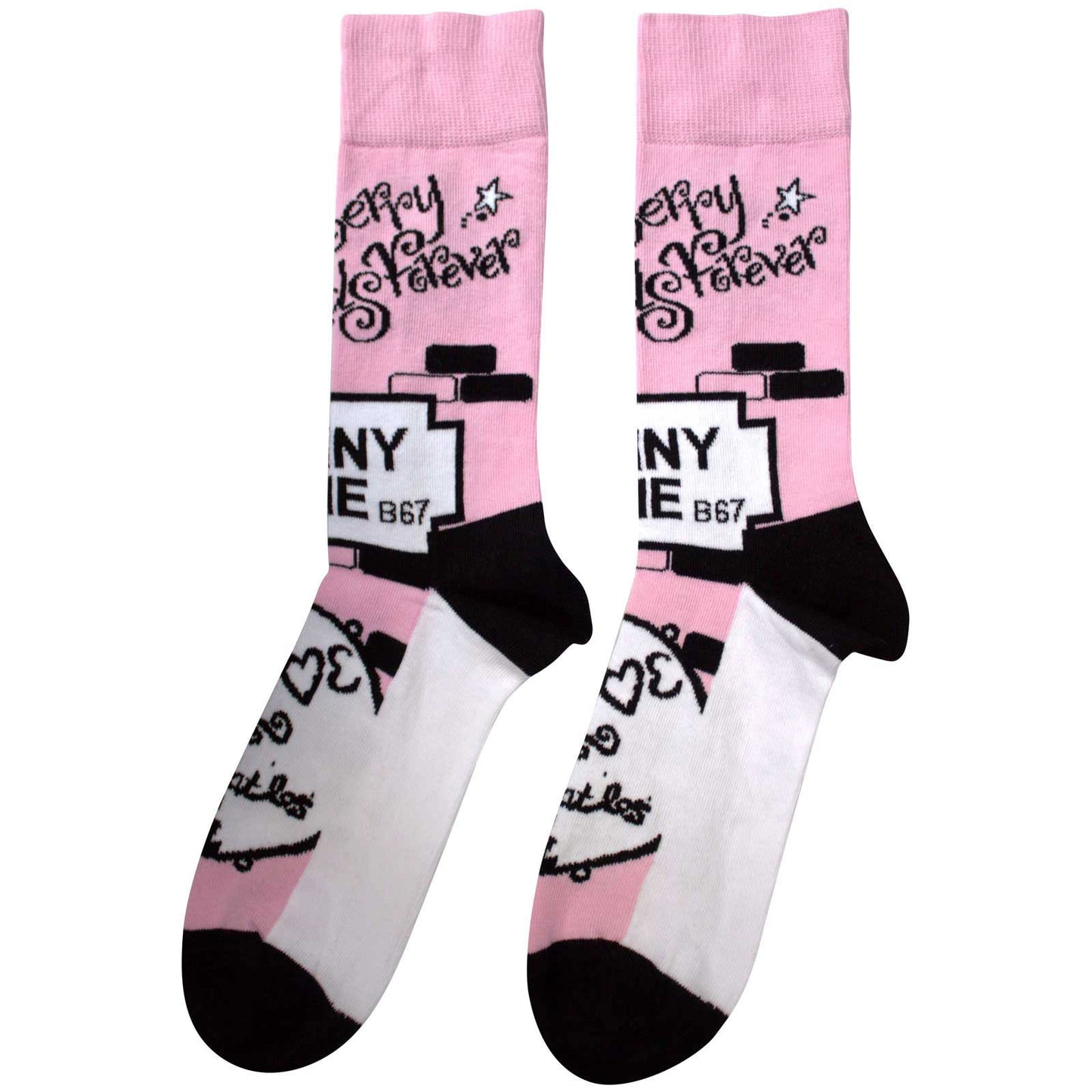 Beatles Strawberry Fields/penny Lane (US Men's Shoe Size 8-12) Socks Back