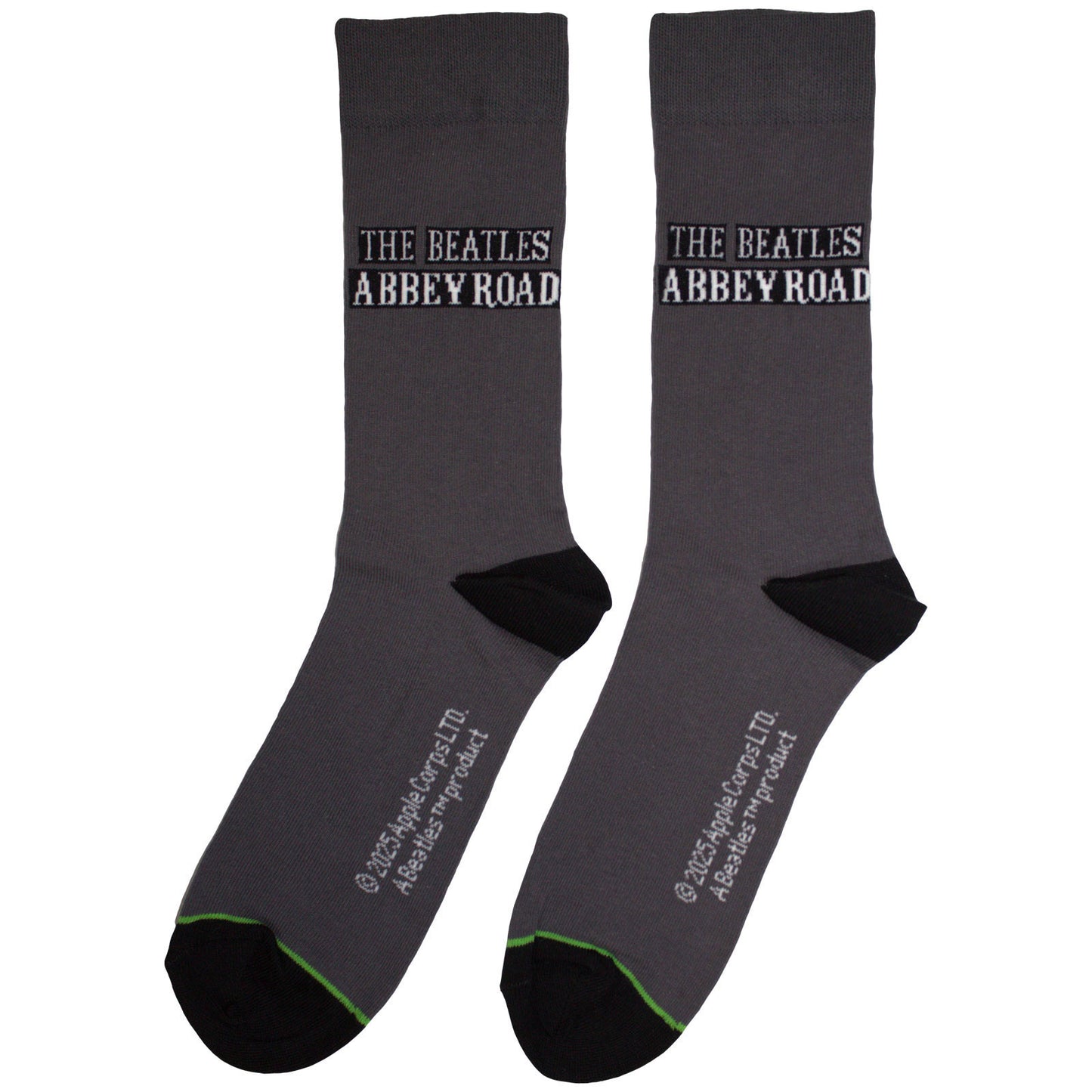 Beatles Abbey Road Sign (US Men's Shoe Size 8-12) Socks Back