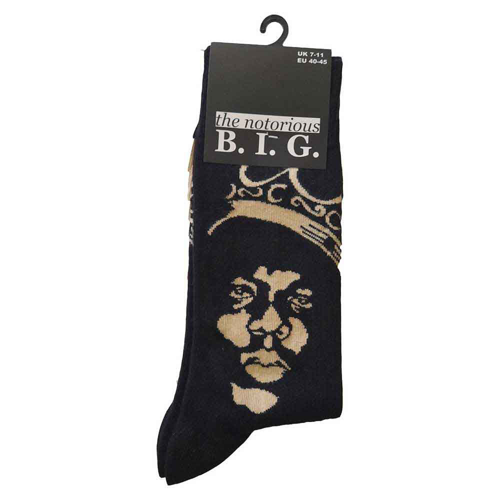 Notorious B.I.G. Gold Crown (US Men's Shoe Size 8-12) Socks Alt 2