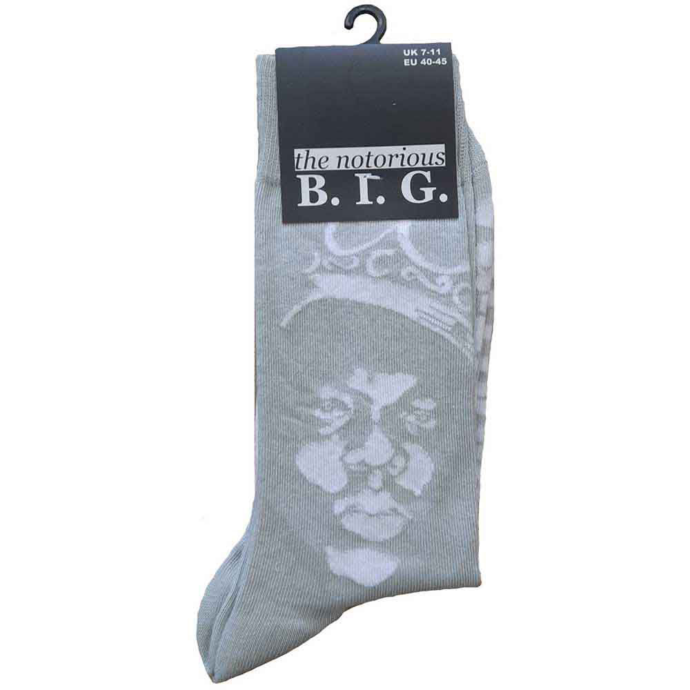 Notorious B.I.G. Crown Monochrome Socks Alt 2