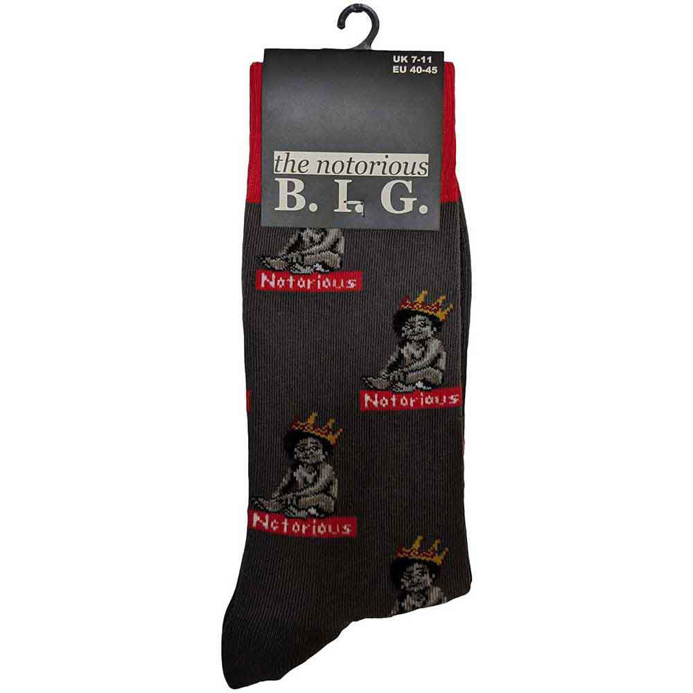 Notorious B.I.G. Notorious Baby (US Men's Shoe Size 8-12) Socks Back