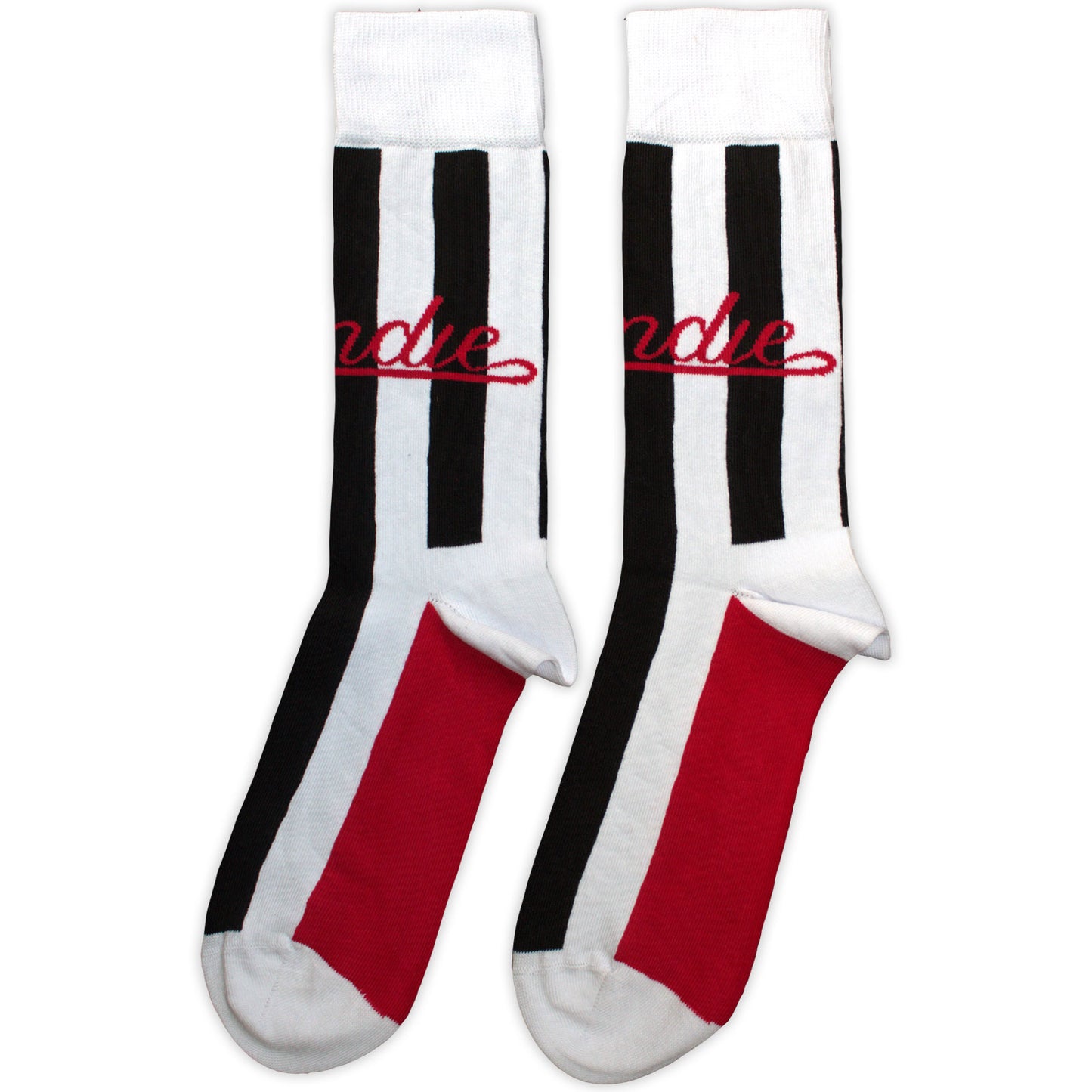 Blondie Parallel Lines Socks Back