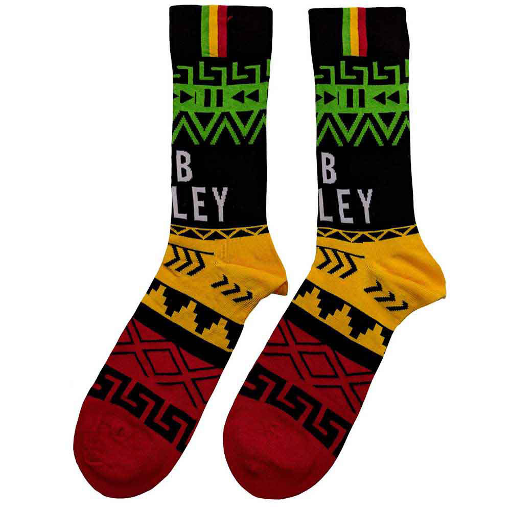 Bob Marley Press Play (US Men's Shoe Size 8-12) Socks Alt 2