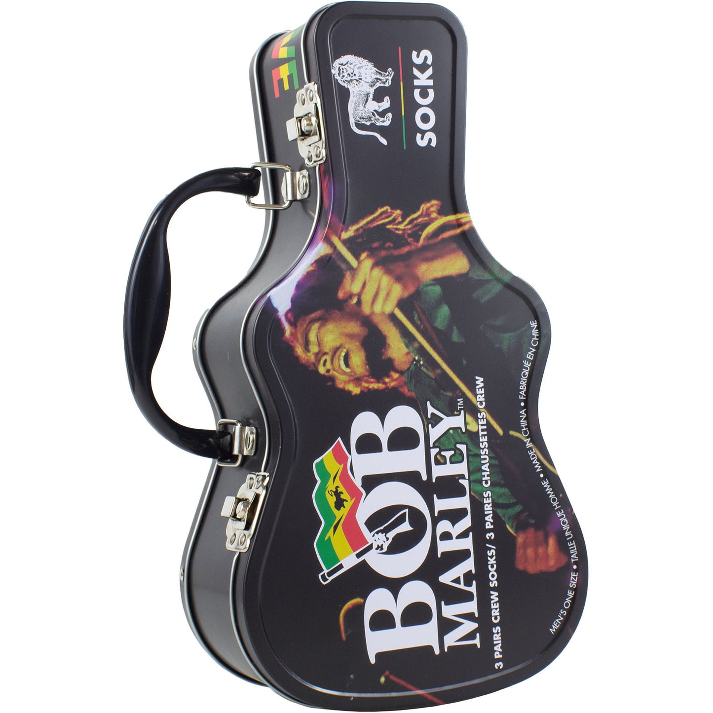 Bob Marley Logos (US Men's Shoe Size 8-12) Socks Front