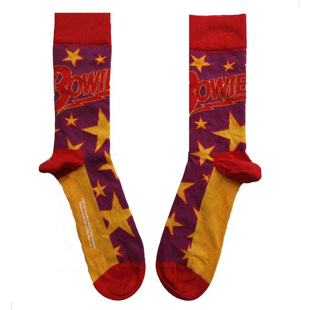 David Bowie Stars Infill Socks Back