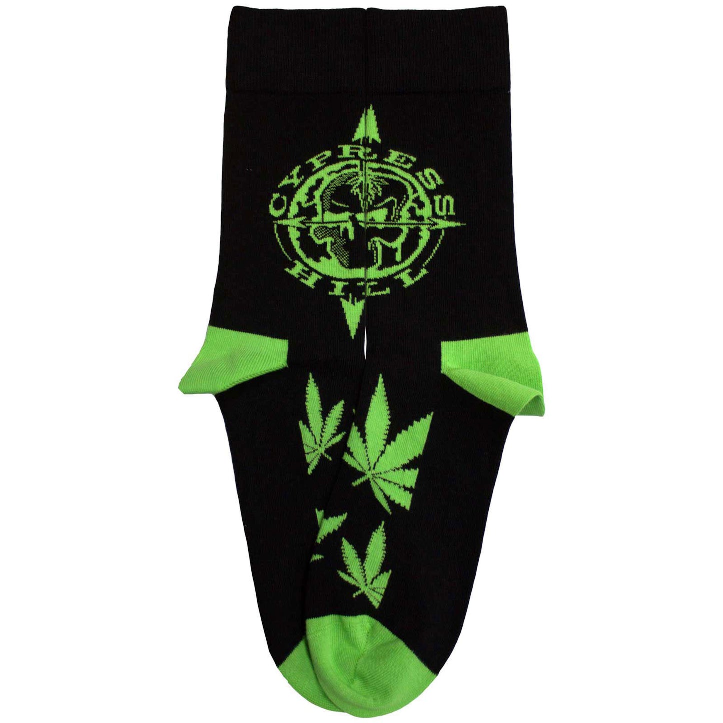 Cypress Hill Logo & Leaves (US Men's Shoe Size 8-12) Socks Alt 2