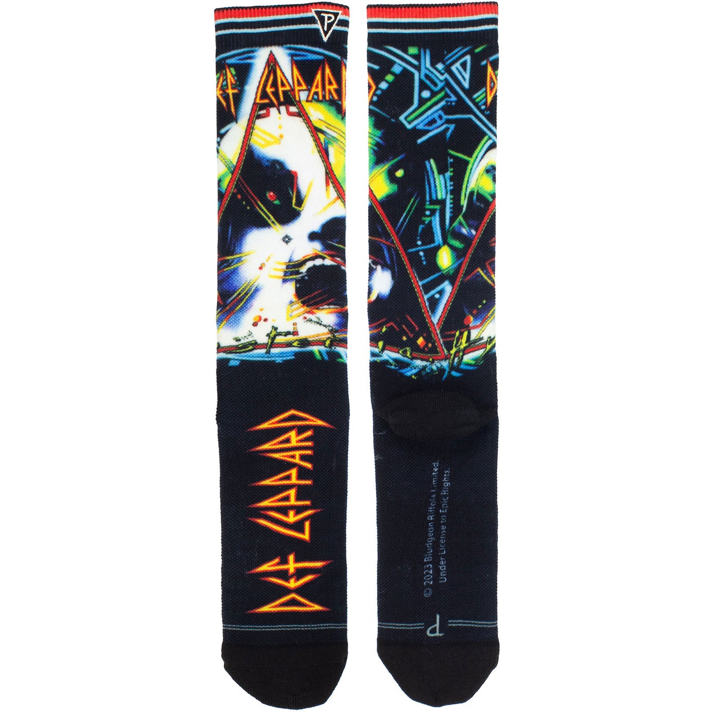 Def Leppard Hysteria Sublimation Socks Front