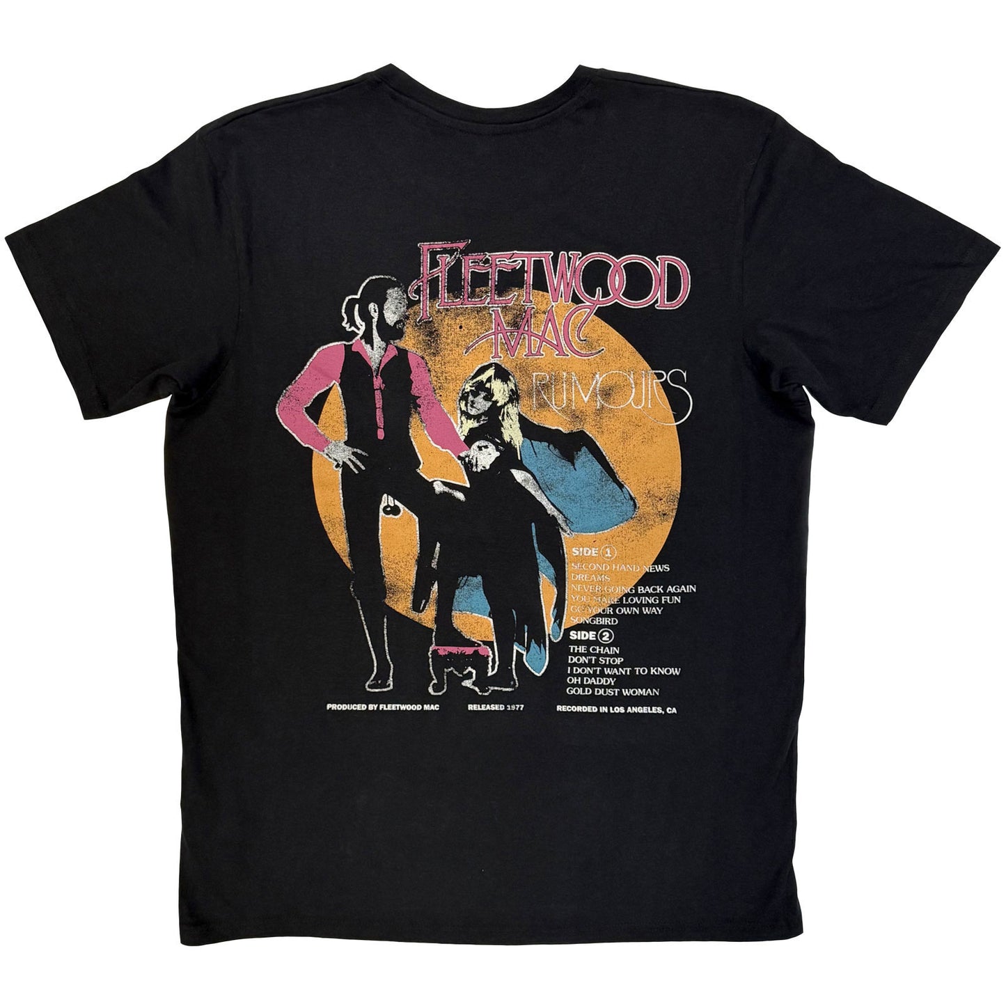 Fleetwood Mac Rumours Carbon T-shirt Back