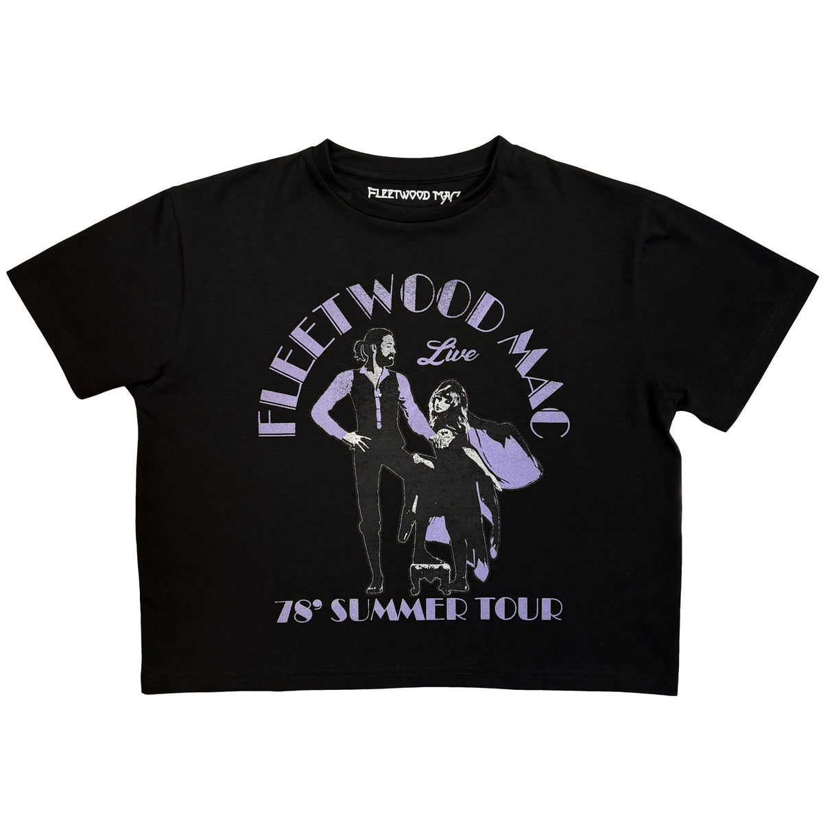 Fleetwood Mac Summer Tour '78 Crop Top Girls Jr Front