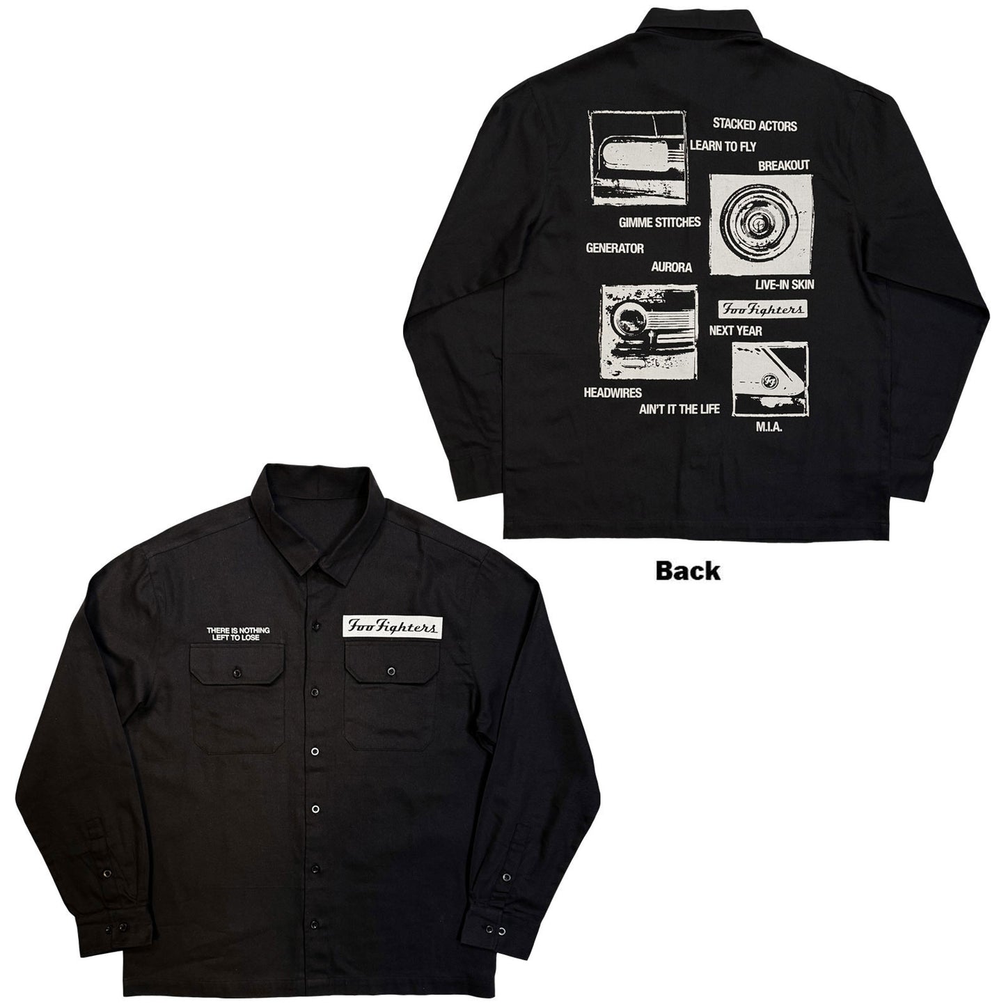 Foo Fighters Nothing Left To Lose Mono Dress Shirt Alt 2