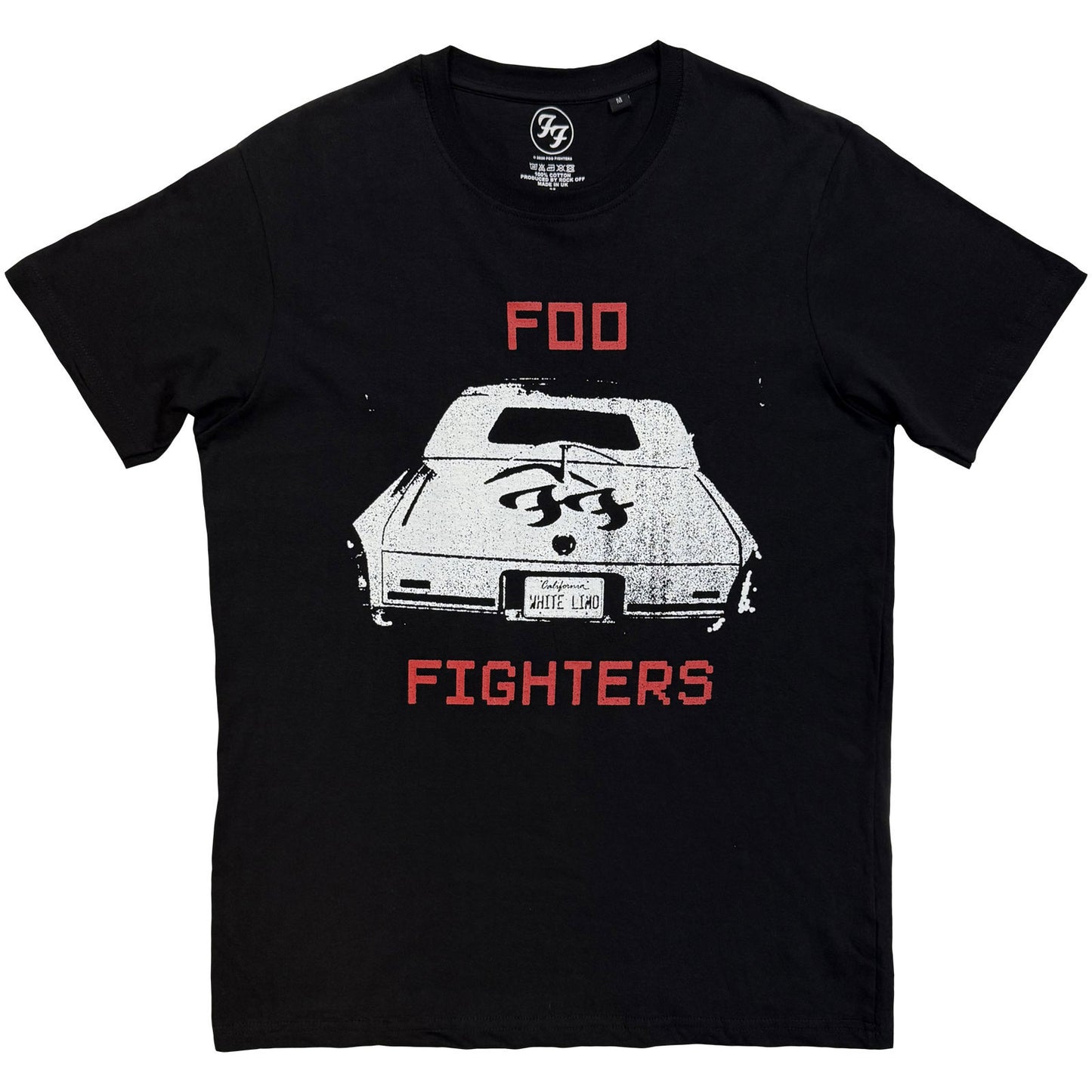 Foo Fighters White Limo T-shirt Front