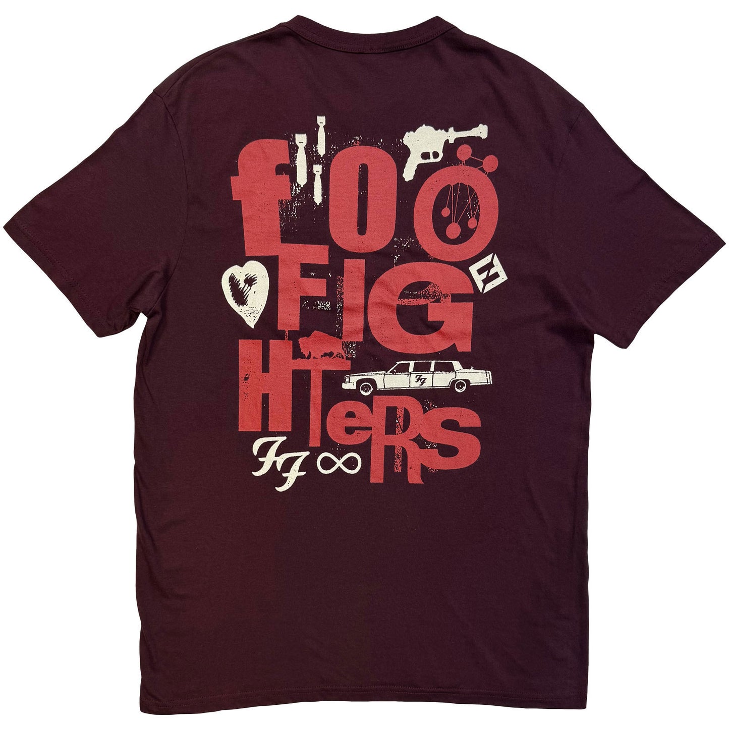 Foo Fighters Albums Symbols T-shirt Back