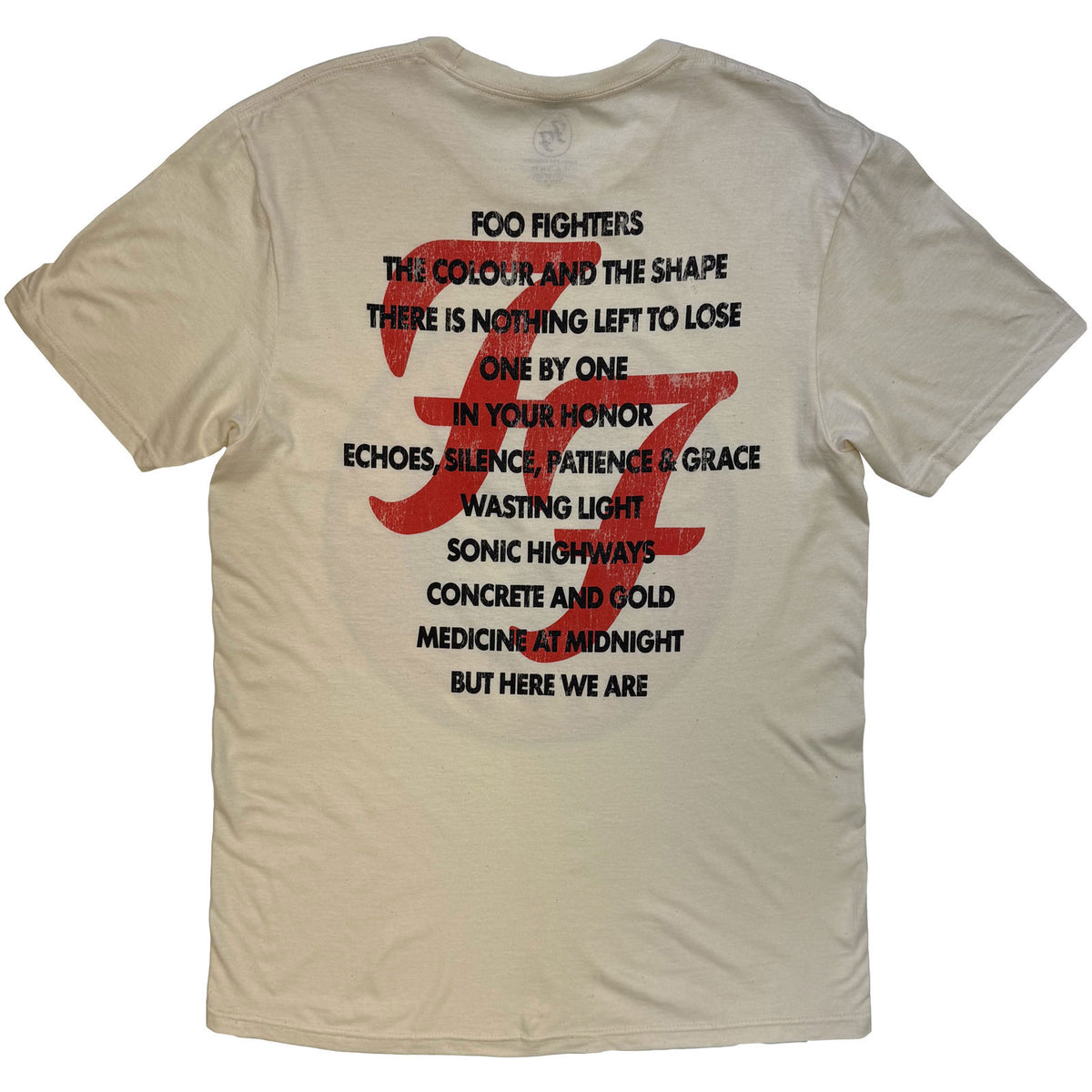 Foo Fighters 1995-2025 Albums T-shirt Back