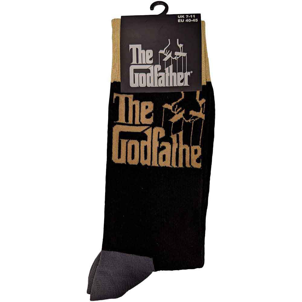 Godfather Logo Gold Socks Alt 2
