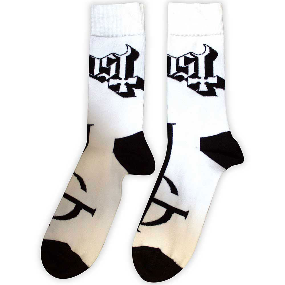 Ghost Symbol Mono (US Women's Shoe Size 6-9) Socks Back