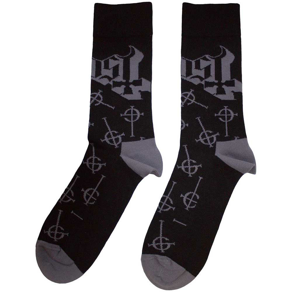 Ghost Symbol Pattern (US Women's Shoe Size 6-9) Socks Back