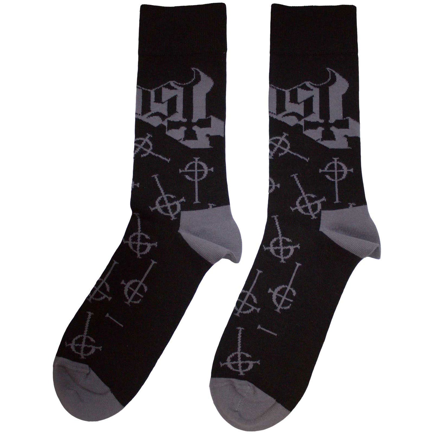 Ghost Symbol Pattern (US Men's Shoe Size 8-12) Socks Back