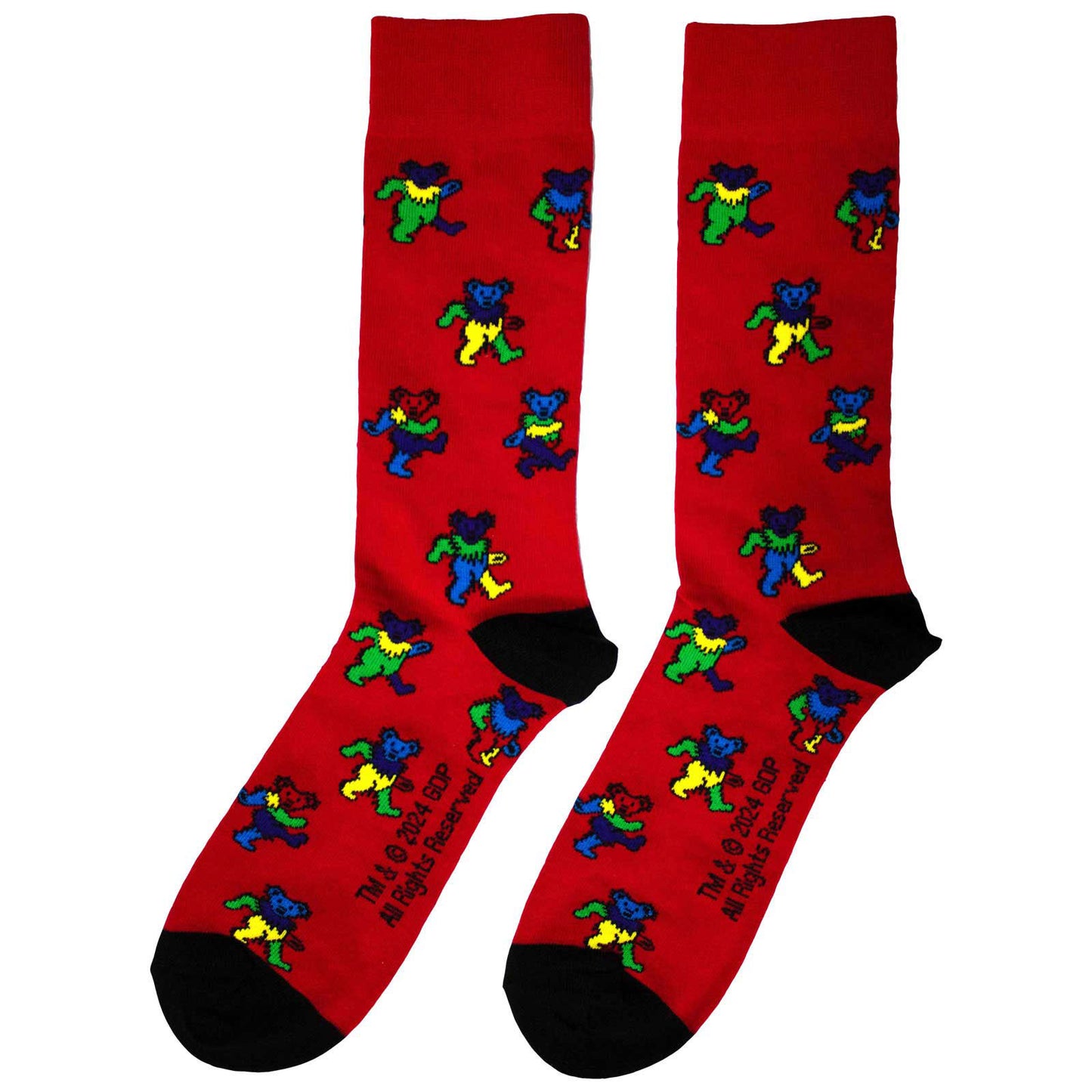 Grateful Dead Dancing Bears (US Men's Shoe Size 8-12) Socks Alt 2
