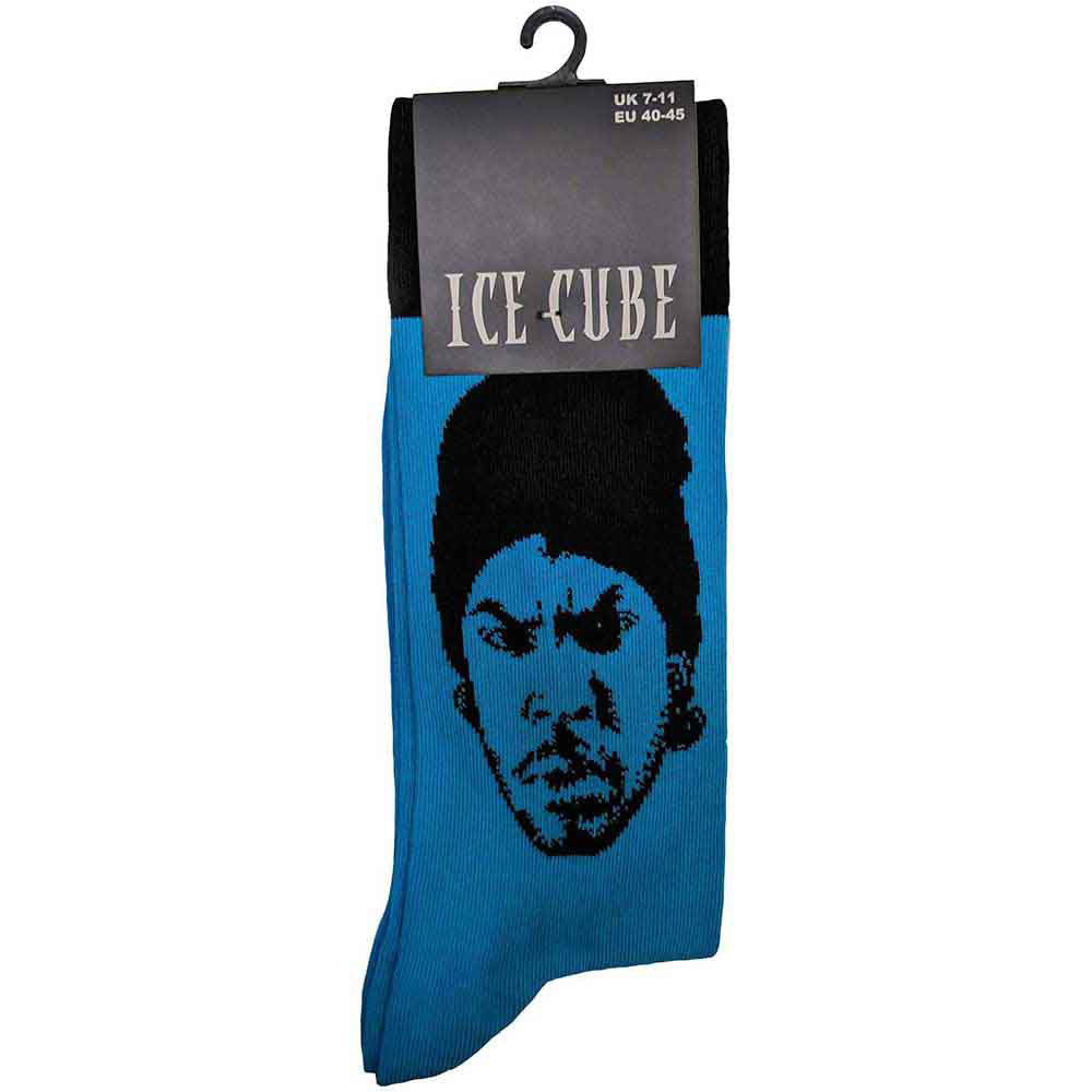 Ice Cube Portrait (US Men's Shoe Size 8-12) Socks Back
