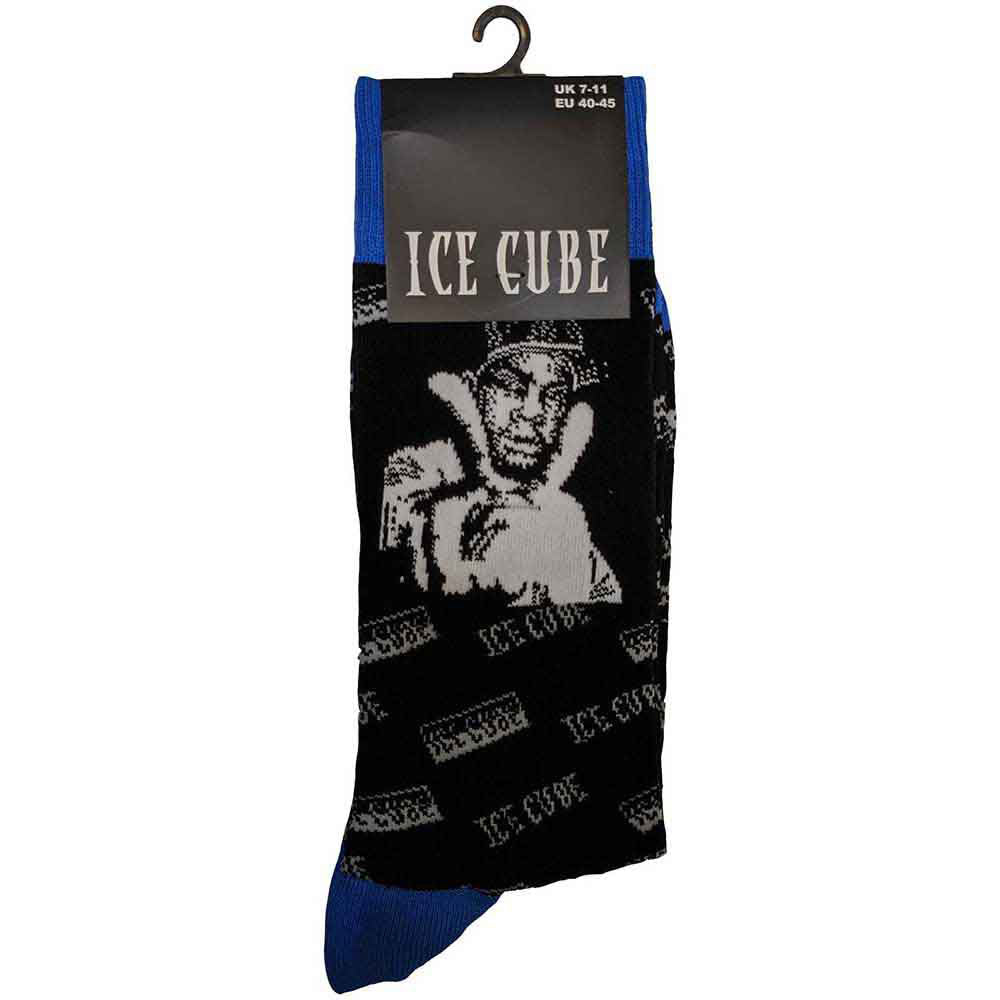 Ice Cube B&w Photo Socks Back