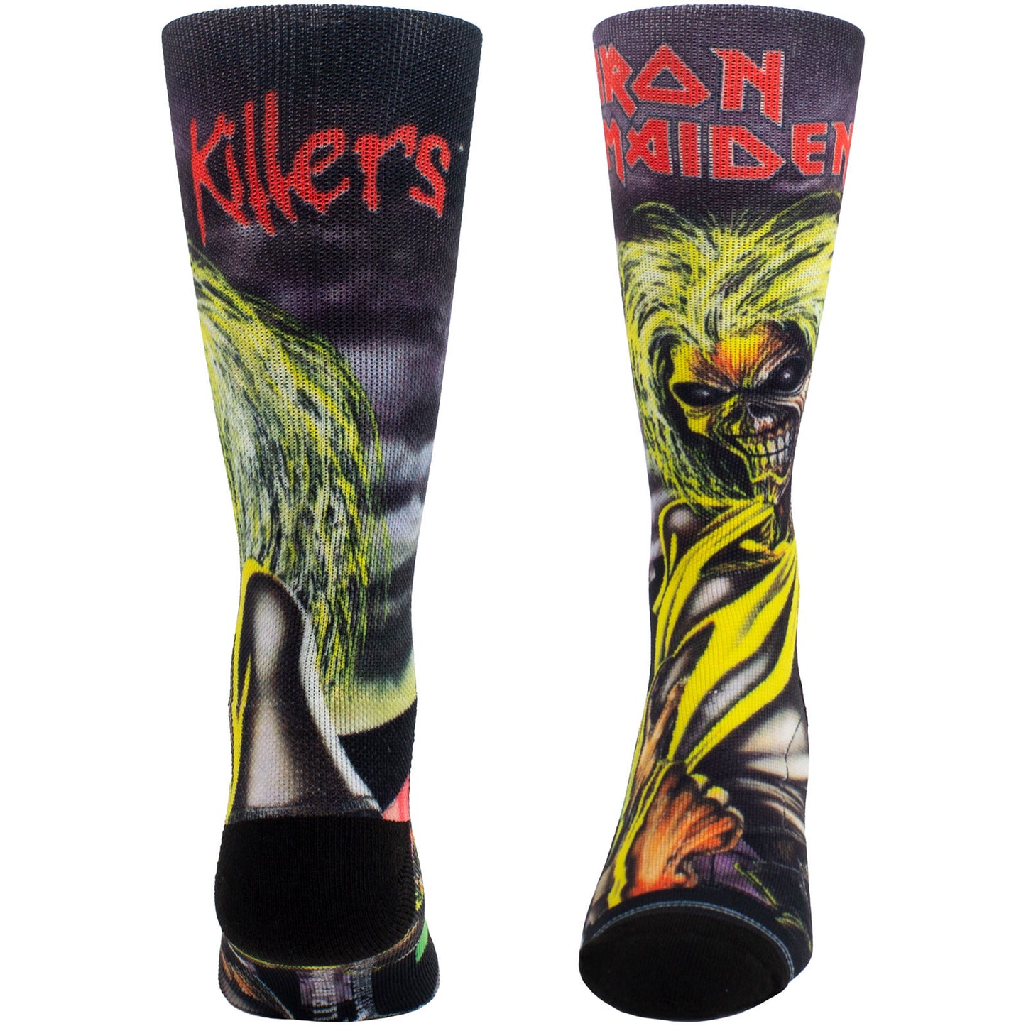 Iron Maiden Killers Sublimation (US Men's Shoe Size 8-12) Socks Front