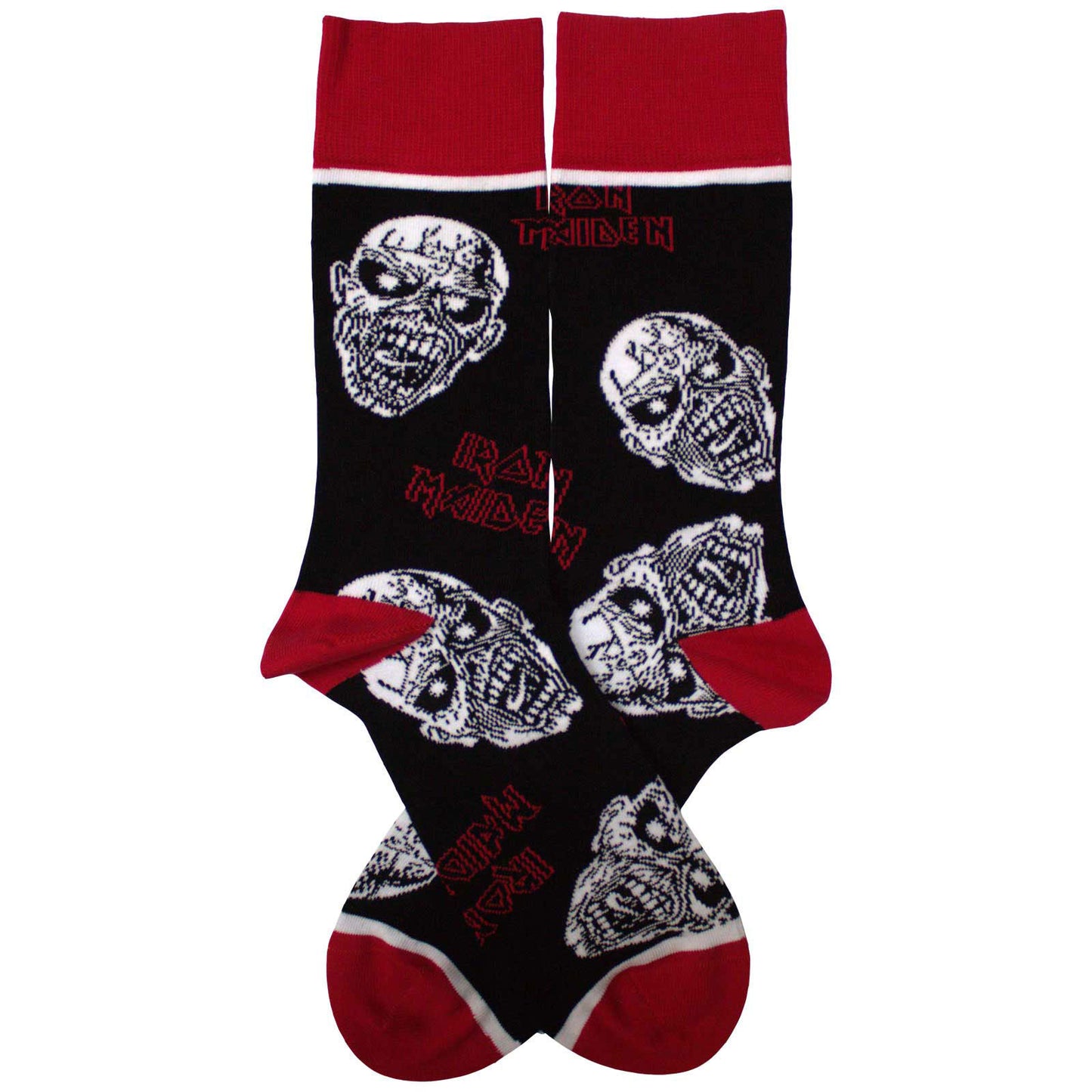 Iron Maiden Eddie Skulls (US Men's Shoe Size 8-12) Socks Back