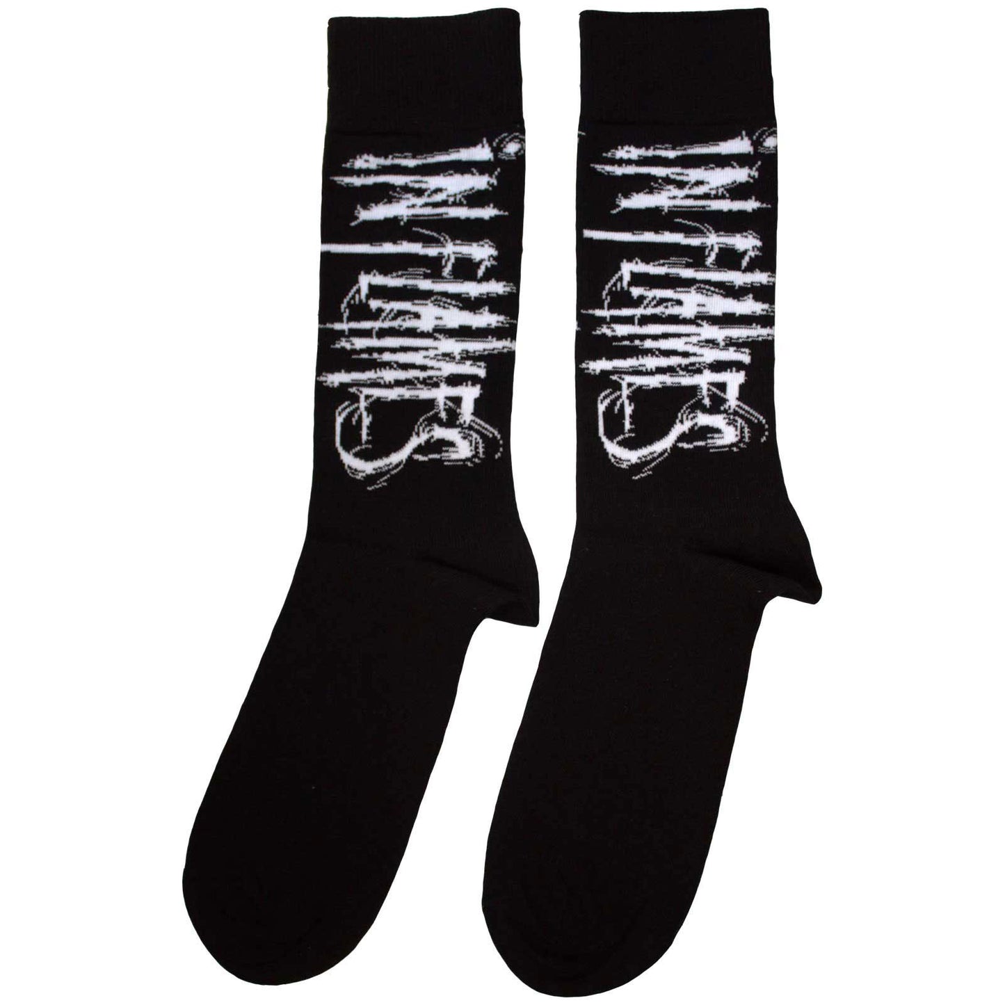 In Flames Logo (US Men's Shoe Size 8-12) Socks Back